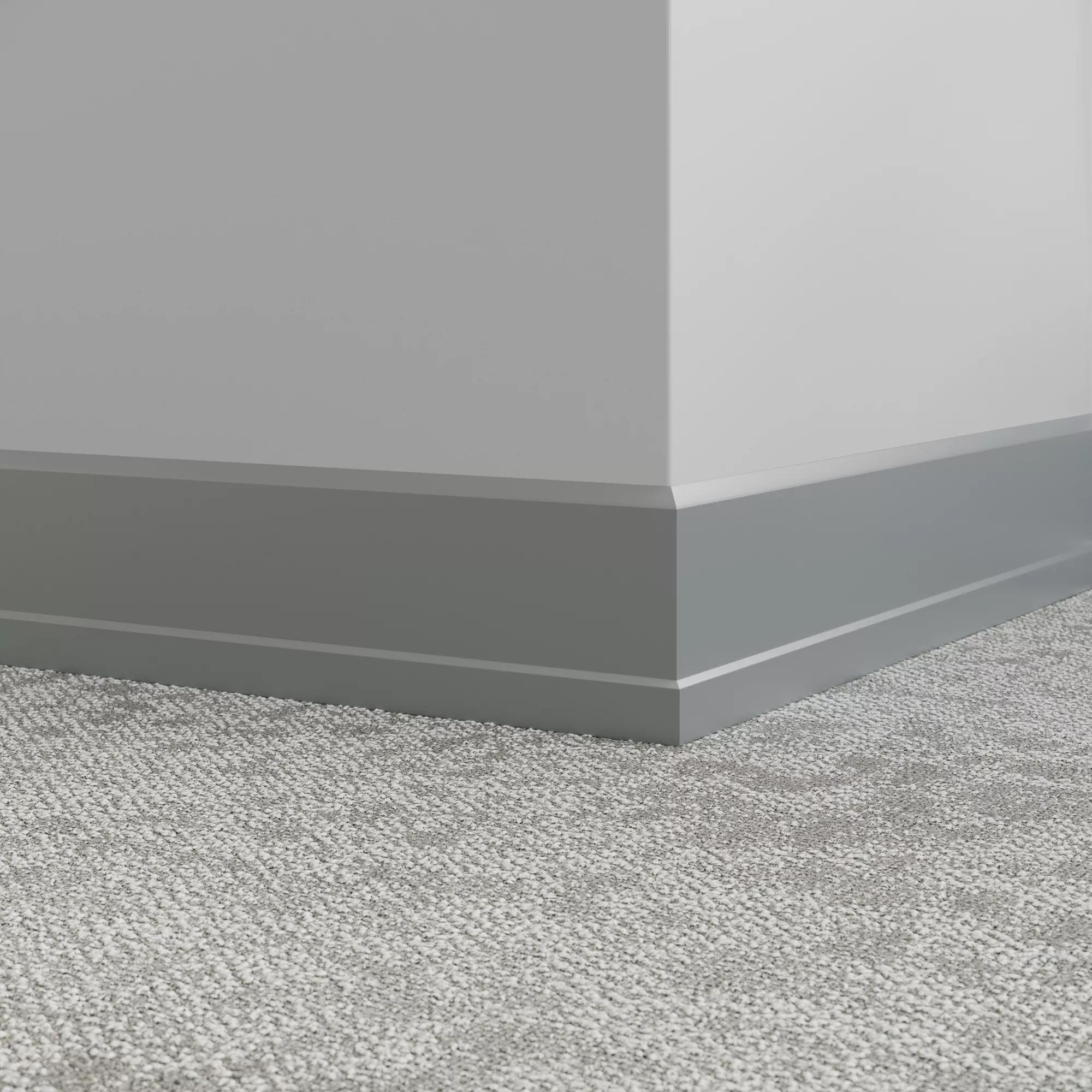 Tarkett / Johnsonite Millwork Stance 4.5" 28 Medium Grey 4.5" x 8' by 0.35"