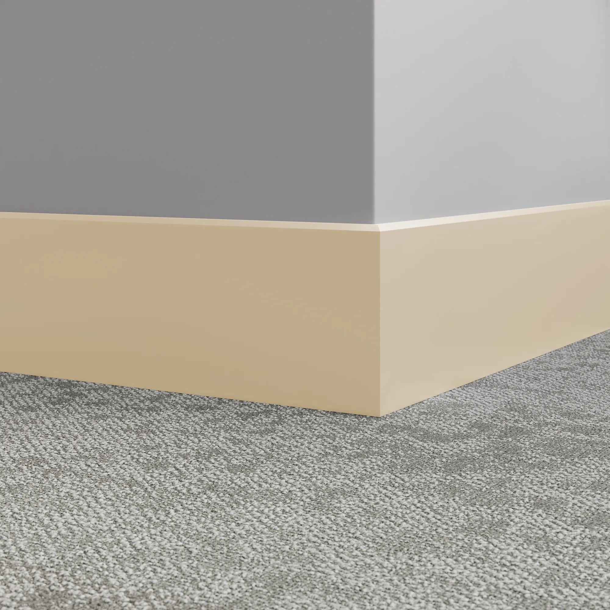 Tarkett / Johnsonite Millwork Mandalay 6" 34 Almond 6" x 8' by 3/8" – product image showing size, style, and brand details.
