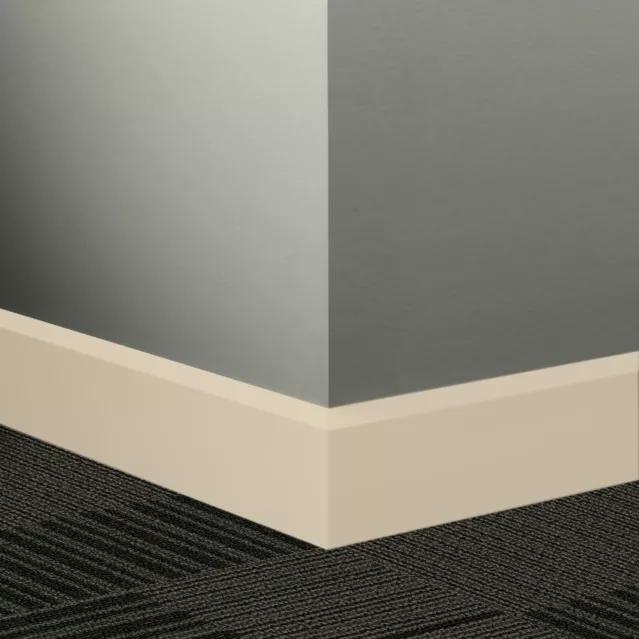 Tarkett / Johnsonite Millwork Oblique 3" 34 Almond 3" x 8' by 3/8" – product image showing size, style, and brand details.
