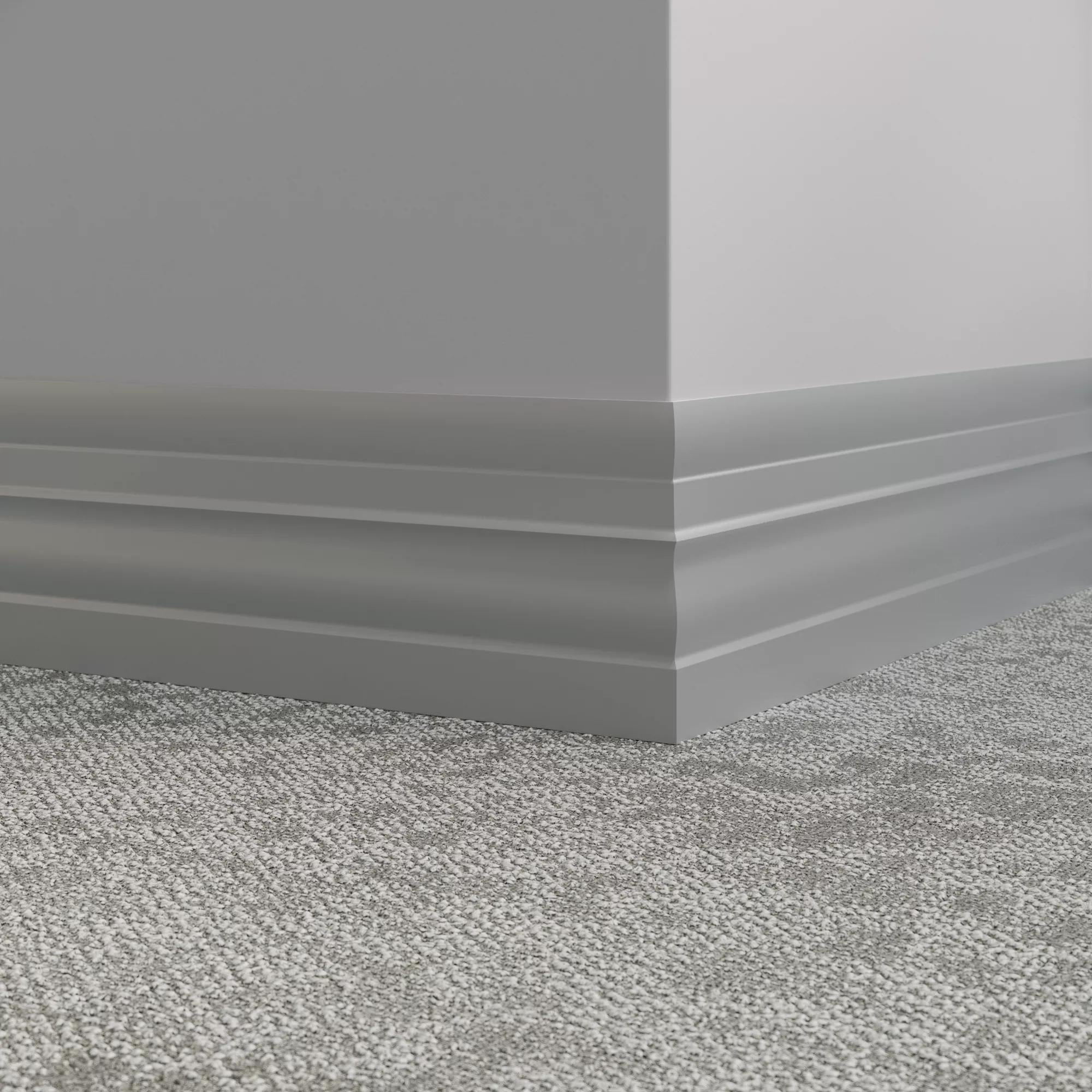 Tarkett / Johnsonite Millwork Attache 6" 38 Pewter 6" x 8' by 1/4" (64 LF/box)