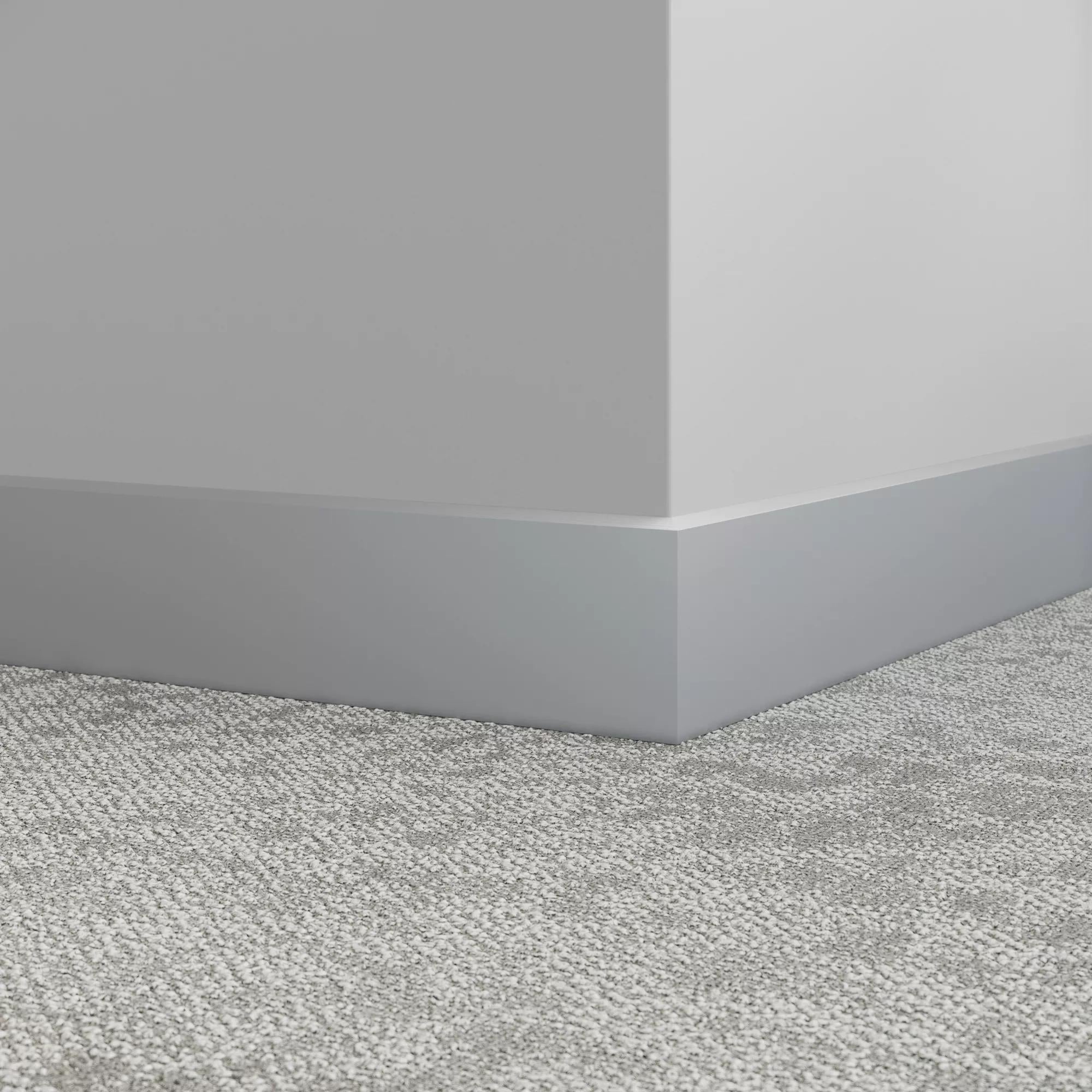 Tarkett / Johnsonite Millwork Exhibit 4.25" 38 Pewter 4.25" x 8' by 1/4"