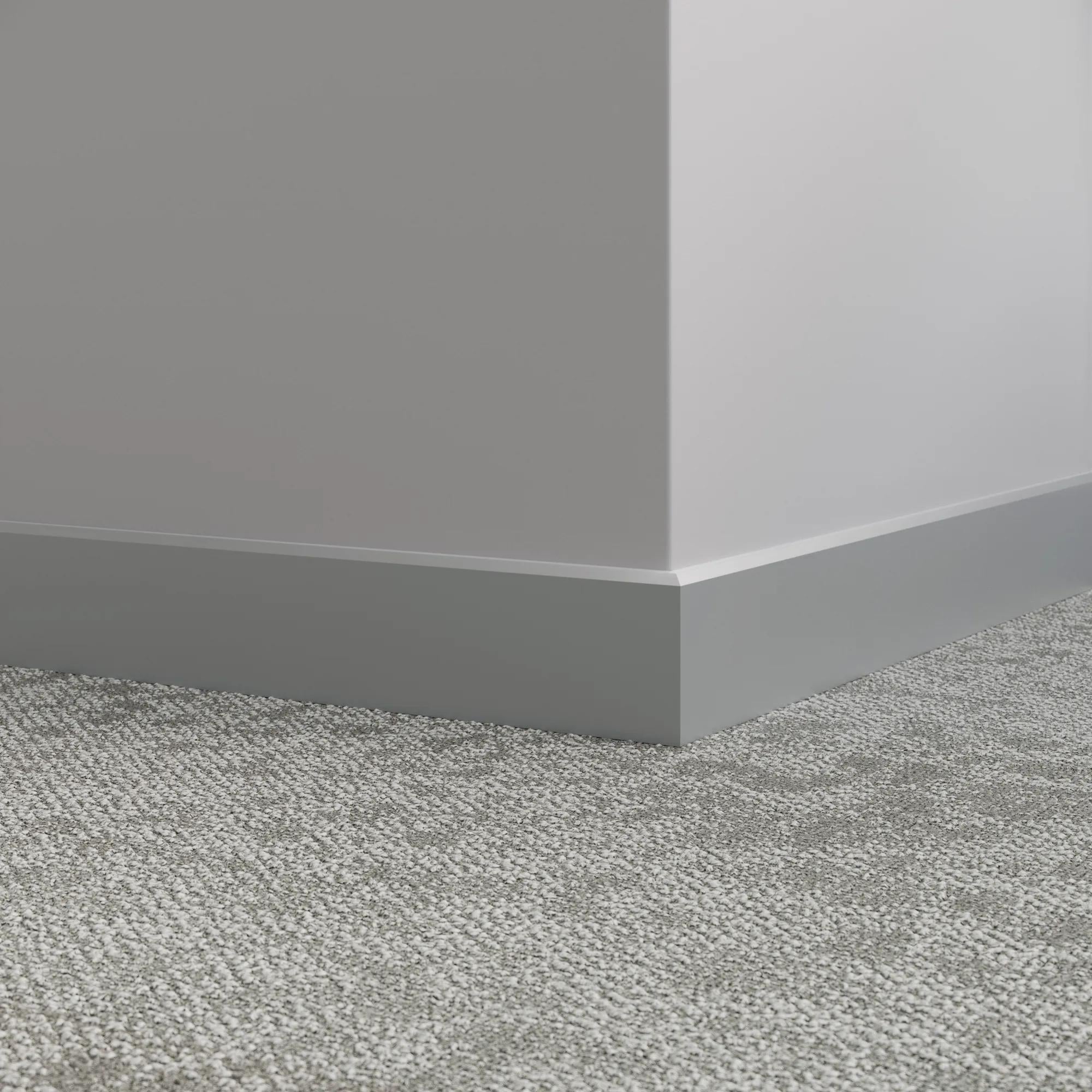 Tarkett / Johnsonite Millwork Mandalay 3" 38 Pewter 3" x 8' by 3/8" (56 LF/box)