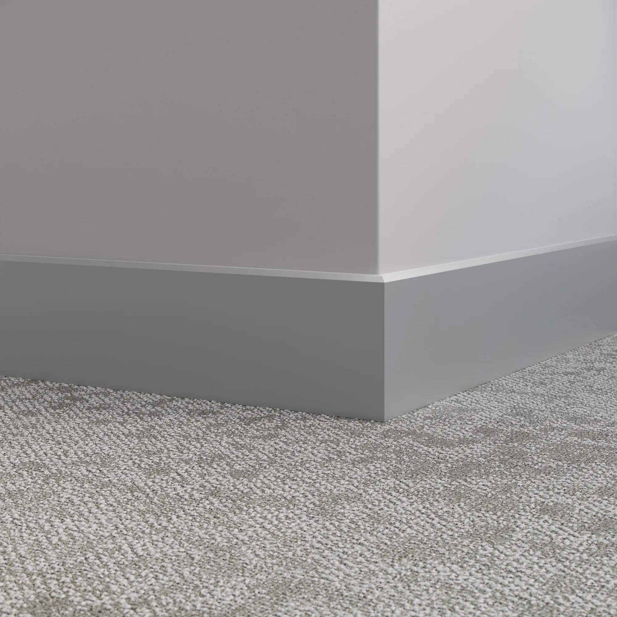 Tarkett / Johnsonite Millwork Mandalay 4-1/2" 38 Pewter 4.5" x 8' by 3/8" – product image showing size, style, and brand details.
