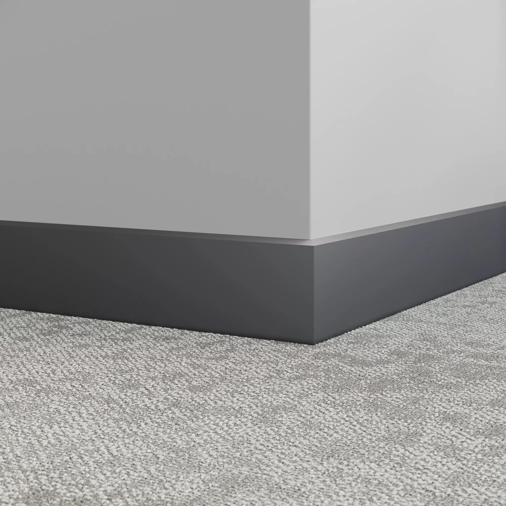 Tarkett / Johnsonite Millwork Exhibit 4.25" 40 Black 4.25" x 8' by 1/4"