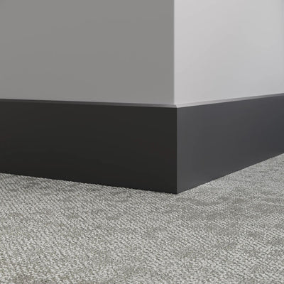 Tarkett / Johnsonite Millwork Mandalay 6" 40 Black 6" x 8' by 3/8" (32 ft./box)