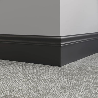 Tarkett / Johnsonite Millwork Monarch 6" 40 Black 6" x 8' by 3/16" (48 LF/box)