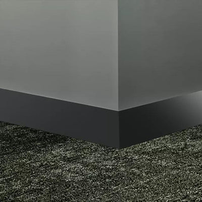 Tarkett / Johnsonite Millwork Monument 2-1/2" 40 Black 2.5" x 8' by 1/4" (64 LF/box)