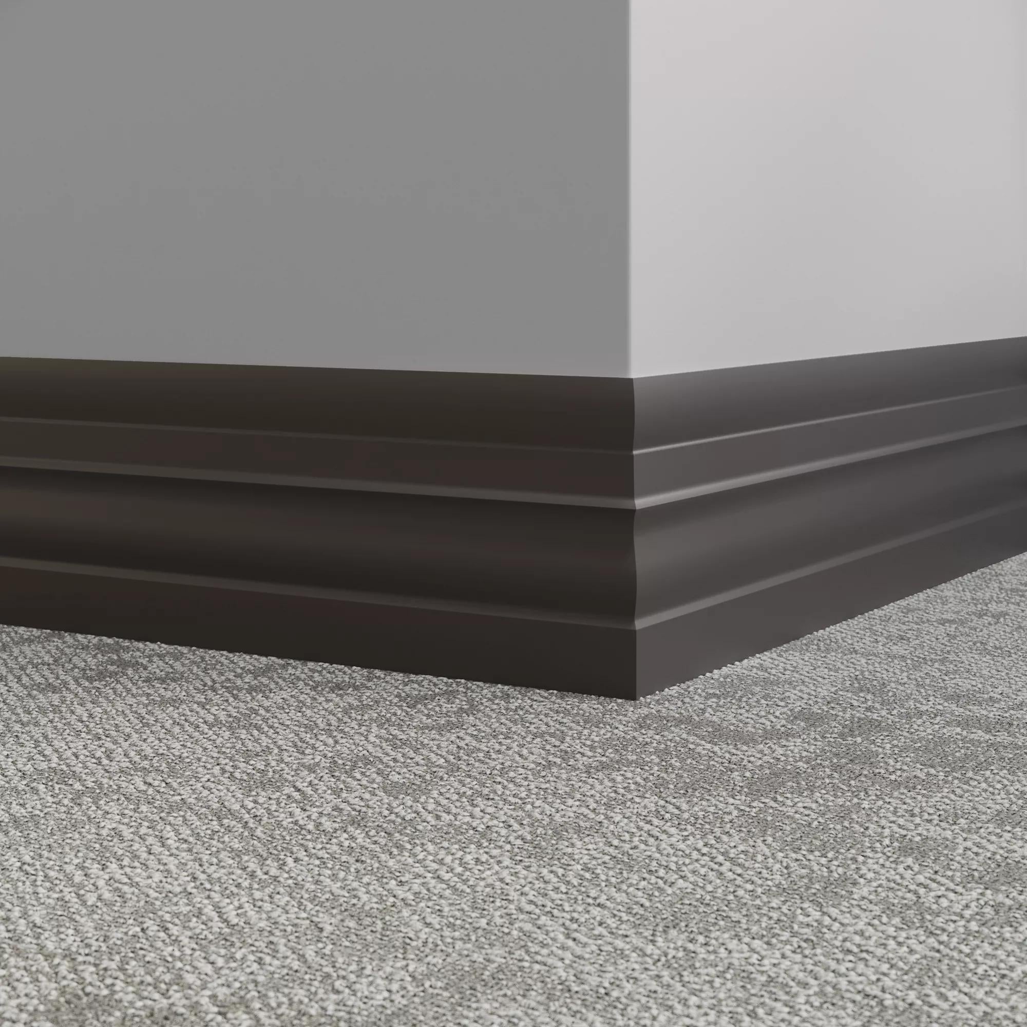 Tarkett / Johnsonite Millwork Attache 6" 44 Dark Brown 6" x 8' by 1/4" (64 LF/box)