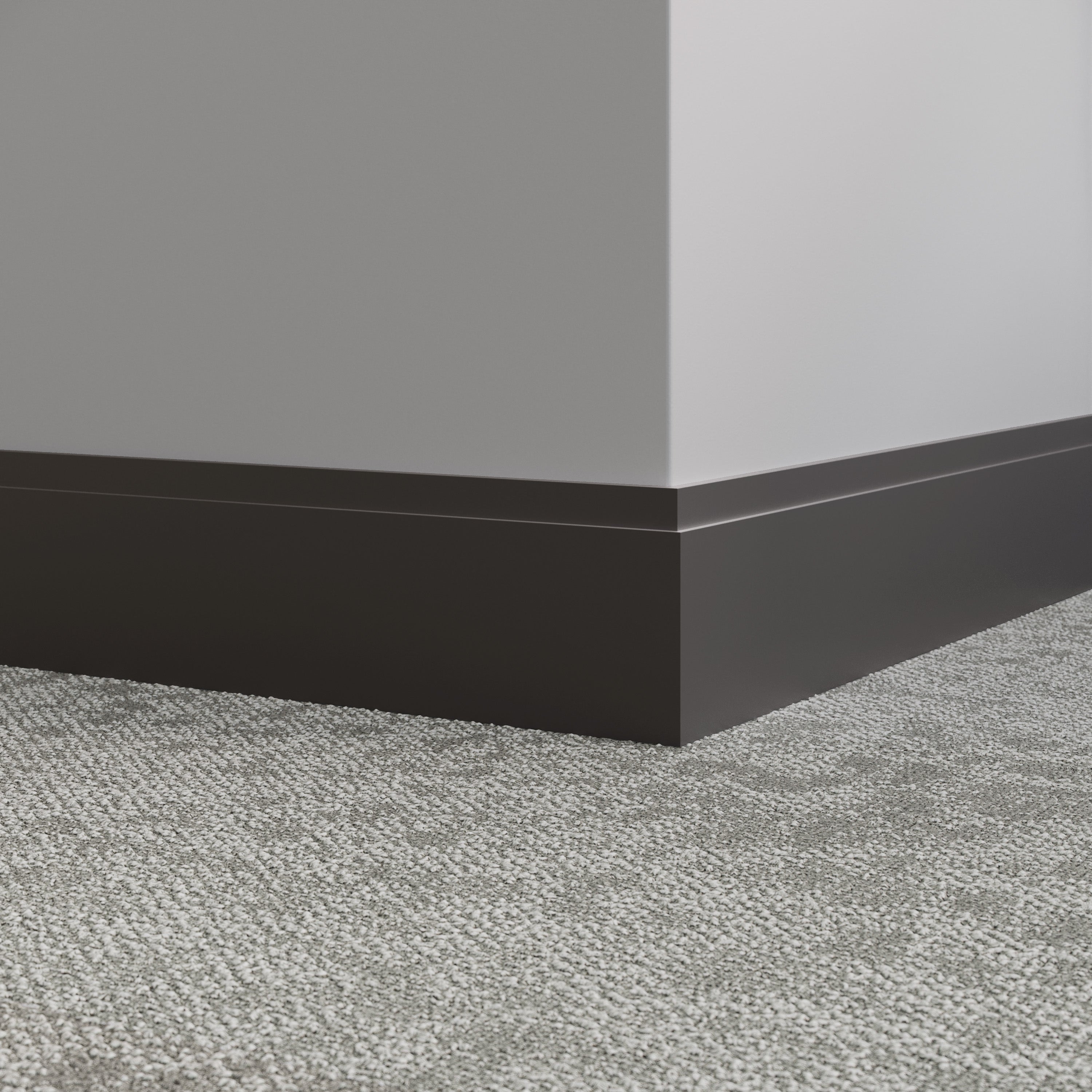 Tarkett / Johnsonite Millwork Equinox 4-1/2" 44 Dark Brown 4.5" x 8' by 3/8" (40 LF/box)