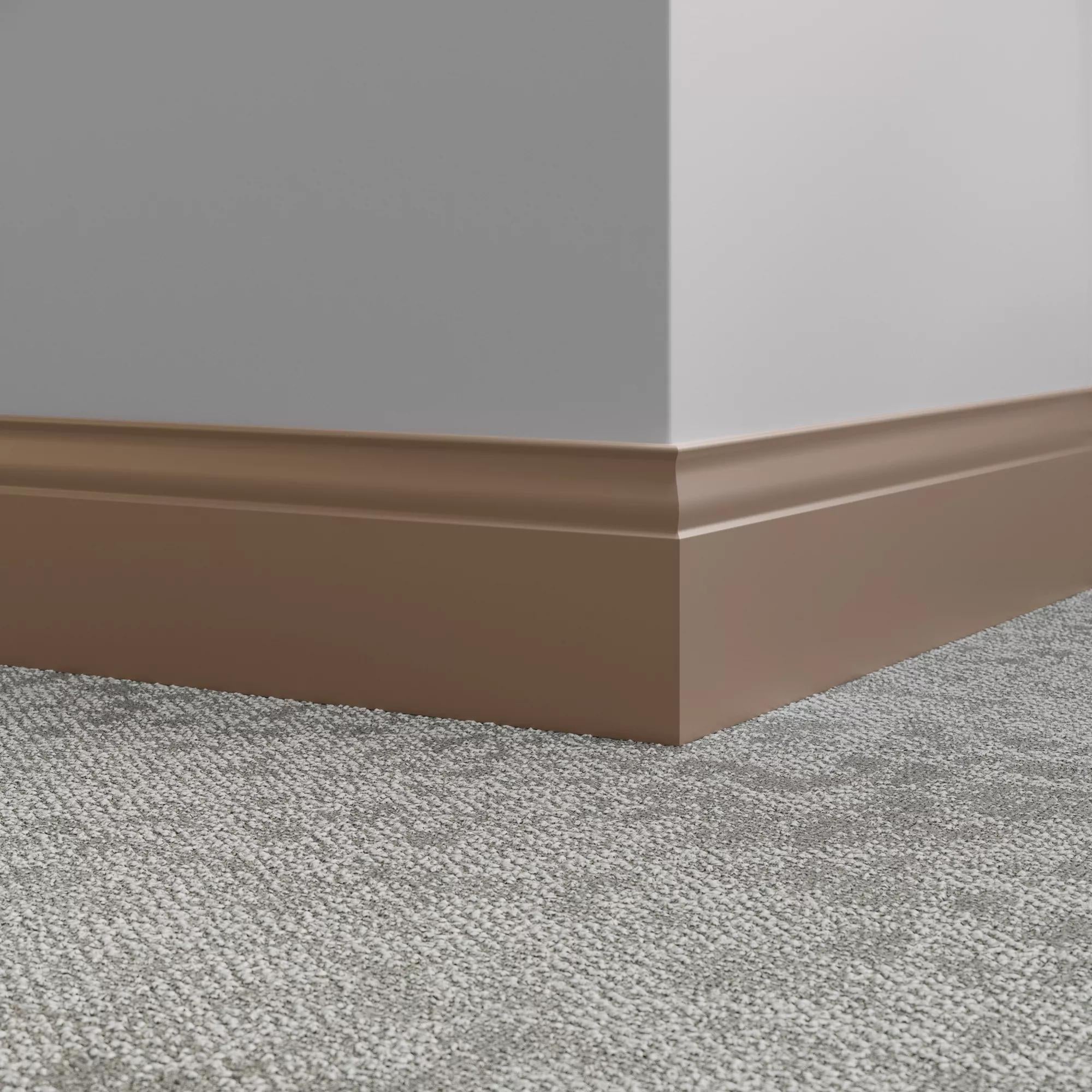 Tarkett / Johnsonite Millwork Inflection 5-1/4" 45 Sandalwood 5.25" x 8' by 3/8" (48 LF/box)