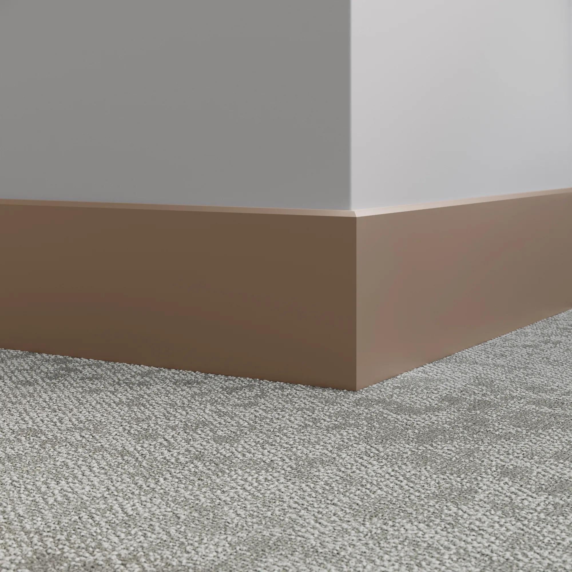Tarkett / Johnsonite Millwork Mandalay 6" 45 Sandalwood 6" x 8' by 3/8" – product image showing size, style, and brand details.