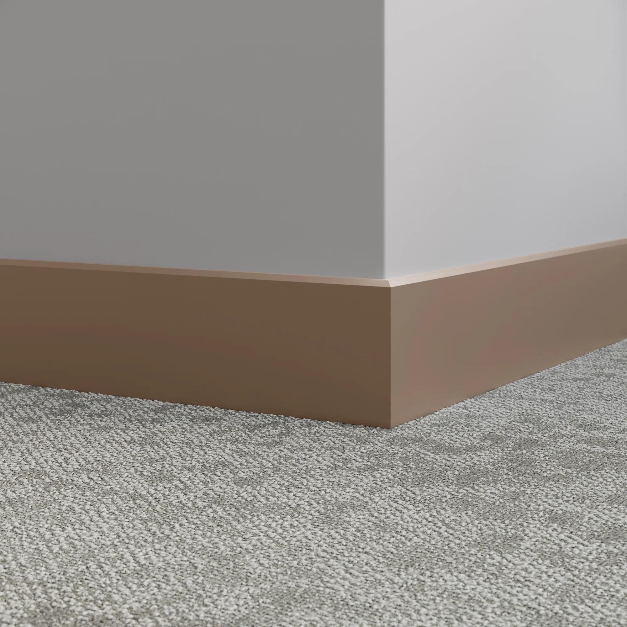 Tarkett / Johnsonite Millwork Mandalay 4-1/2" 45 Sandalwood 4.5" x 8' by 3/8" – product image showing size, style, and brand details.