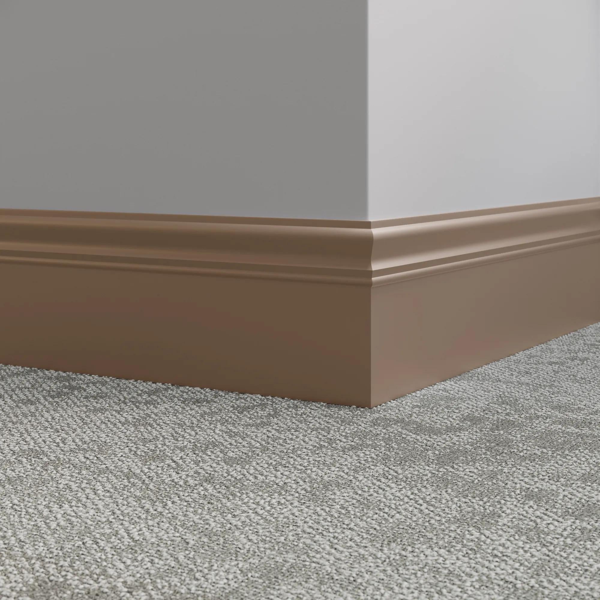 Tarkett / Johnsonite Millwork Monarch 6" 45 Sandalwood 6" x 8' by 3/16" – product image showing size, style, and brand details.