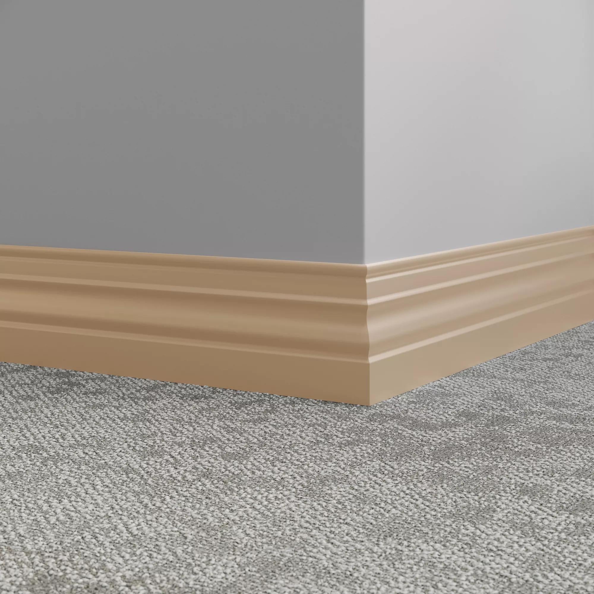 Tarkett / Johnsonite Millwork Diplomat 4-1/2" 461 Wicker 4.5" x 8' by 3/8" (48 LF/box)
