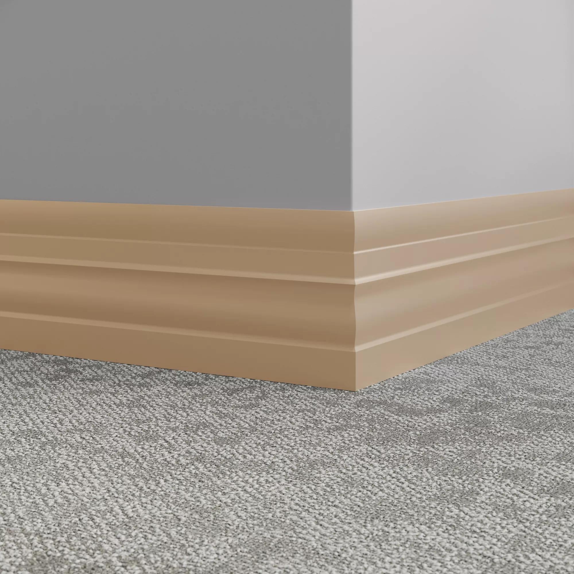 Tarkett / Johnsonite Millwork Attache 6" 461 Wicker 6" x 8' by 1/4" (64 LF/box)