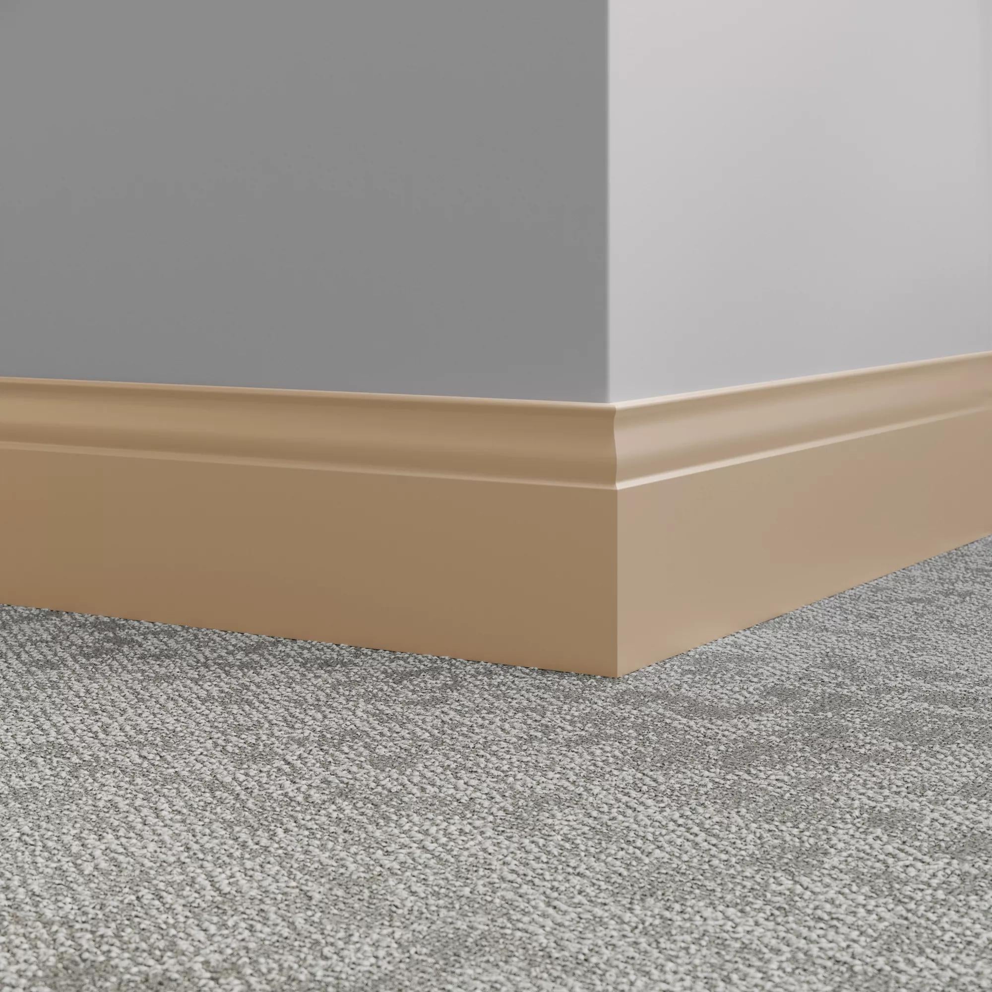 Tarkett / Johnsonite Millwork Inflection 5-1/4" 461 Wicker 5.25" x 8' by 3/8" (48 LF/box)