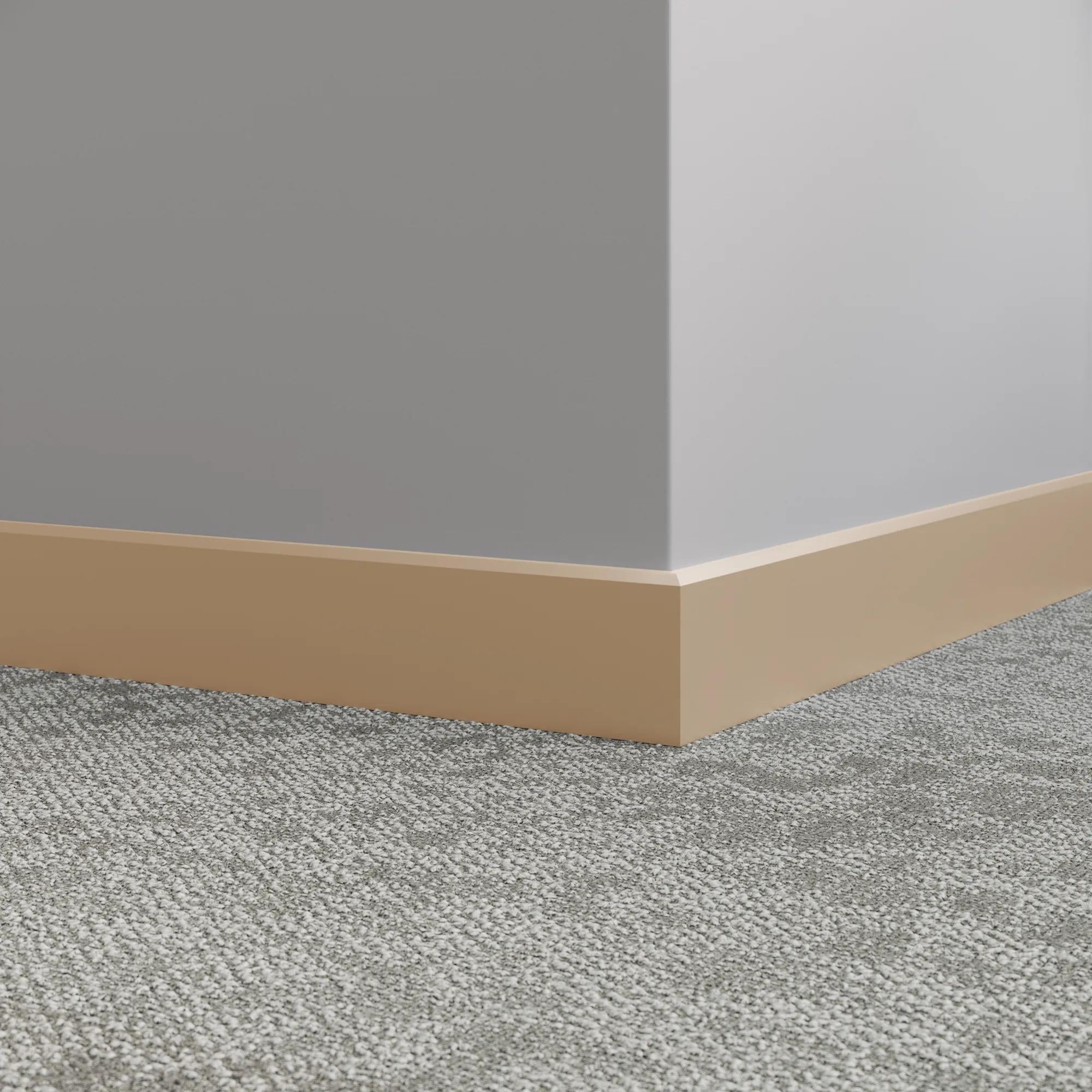 Tarkett / Johnsonite Millwork Mandalay 4-1/2" 461 Wicker 4.5" x 8' by 3/8" – product image showing size, style, and brand details.