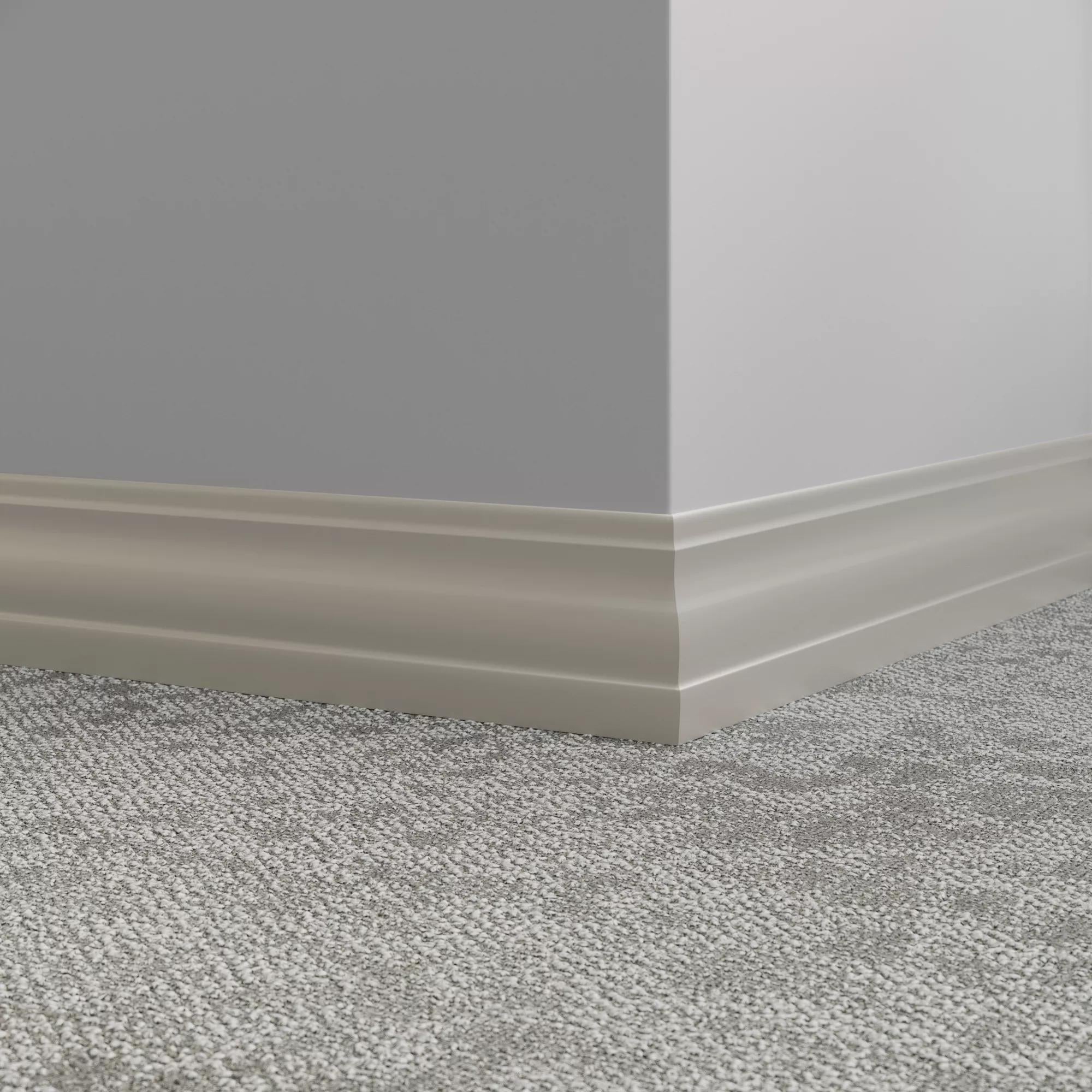 Tarkett / Johnsonite Millwork Delineate 4-1/4" 469 Mystify 4.25" x 8' by 3/8" – product image showing size, style, and brand details.
