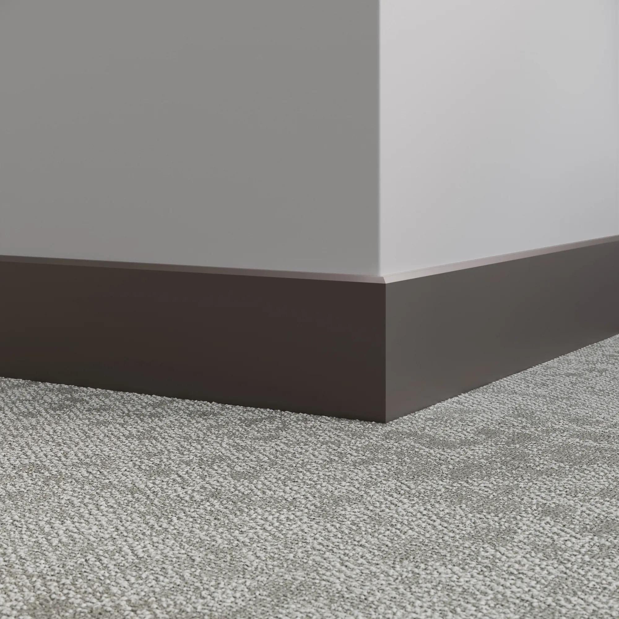 Tarkett / Johnsonite Millwork Mandalay 4-1/2" 47 Brown 4.5" x 8' by 3/8" – product image showing size, style, and brand details.