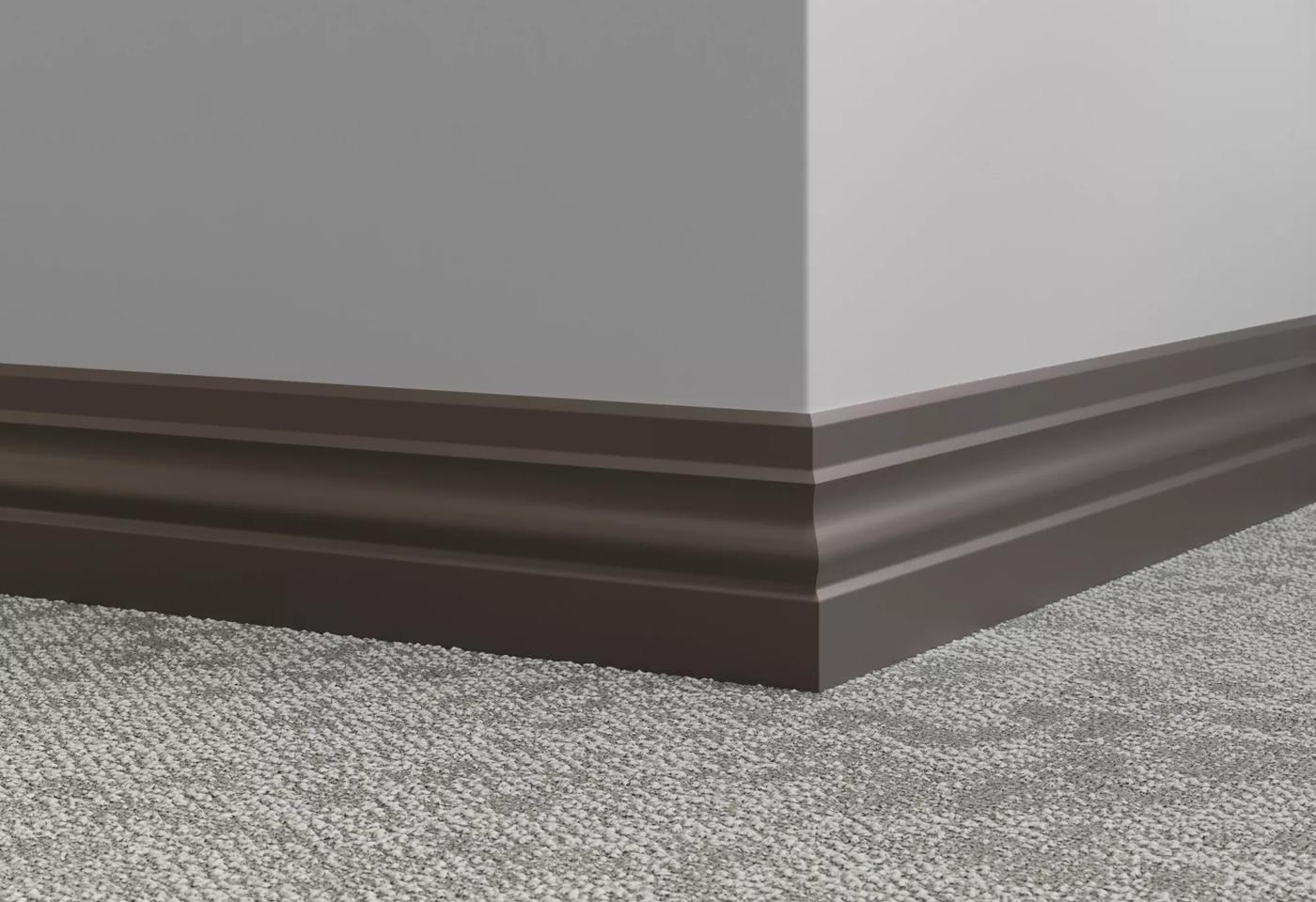 Tarkett / Johnsonite Millwork Ambassador 4" 47 Brown 4" x 8' by 3/8" (48 LF/box)
