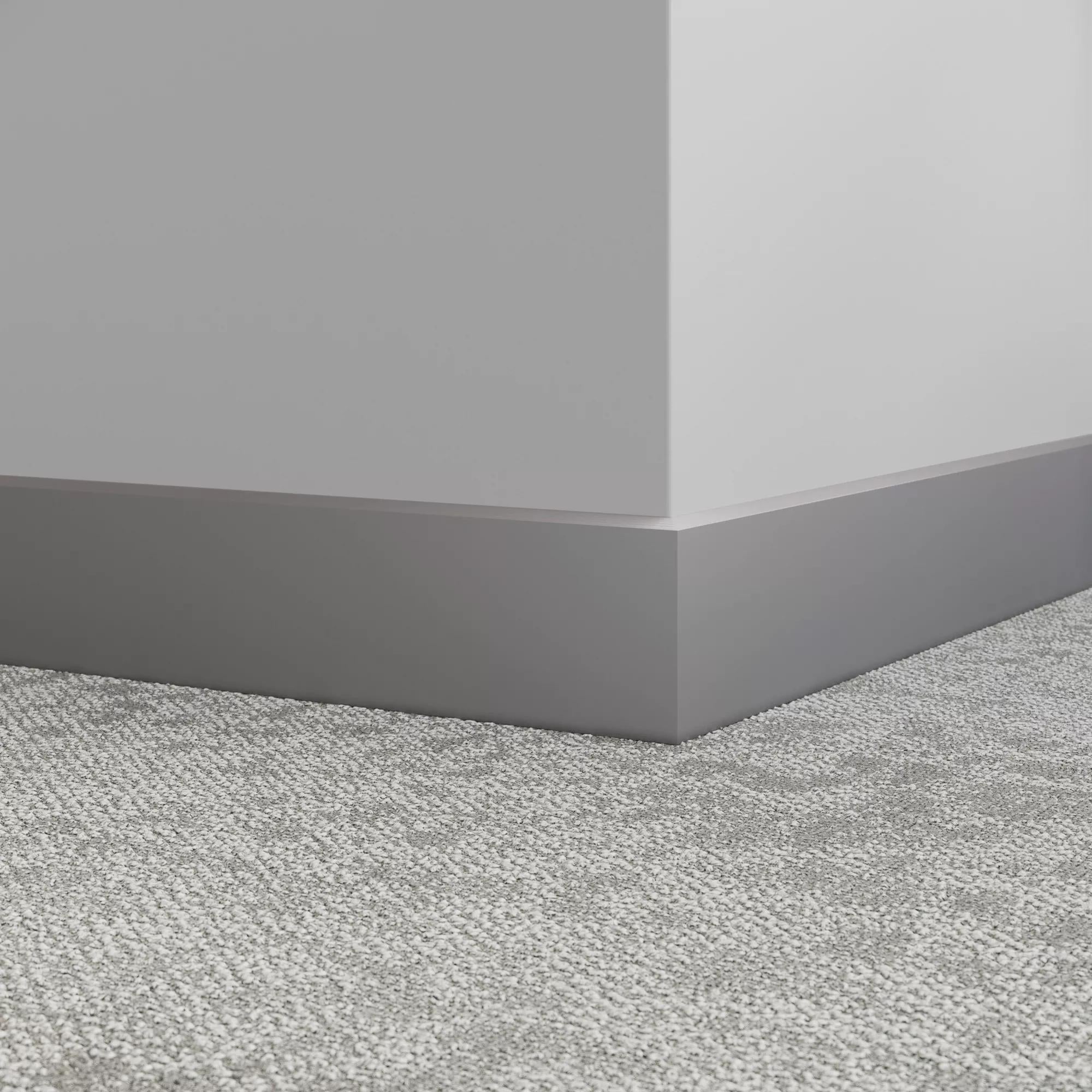 Tarkett / Johnsonite Millwork Exhibit 4.25" 48 Grey 4.25" x 8' by 1/4"