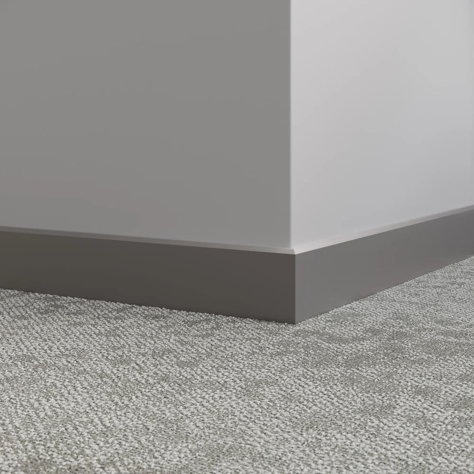 Tarkett / Johnsonite Millwork Mandalay 3" 48 Grey 3" x 8' by 3/8" – product image showing size, style, and brand details.