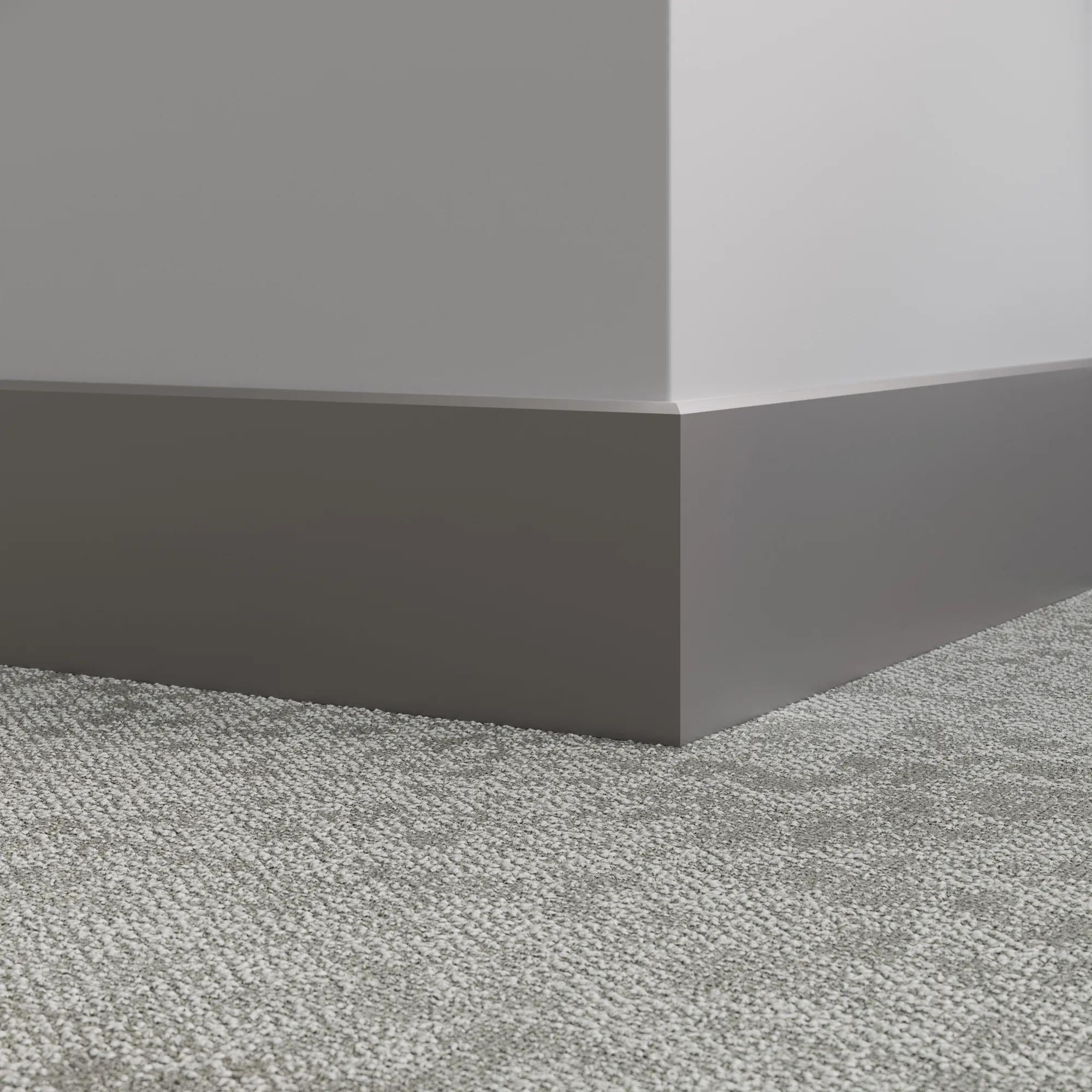 Tarkett / Johnsonite Millwork Mandalay 6" 48 Grey 6" x 8' by 3/8" – product image showing size, style, and brand details.
