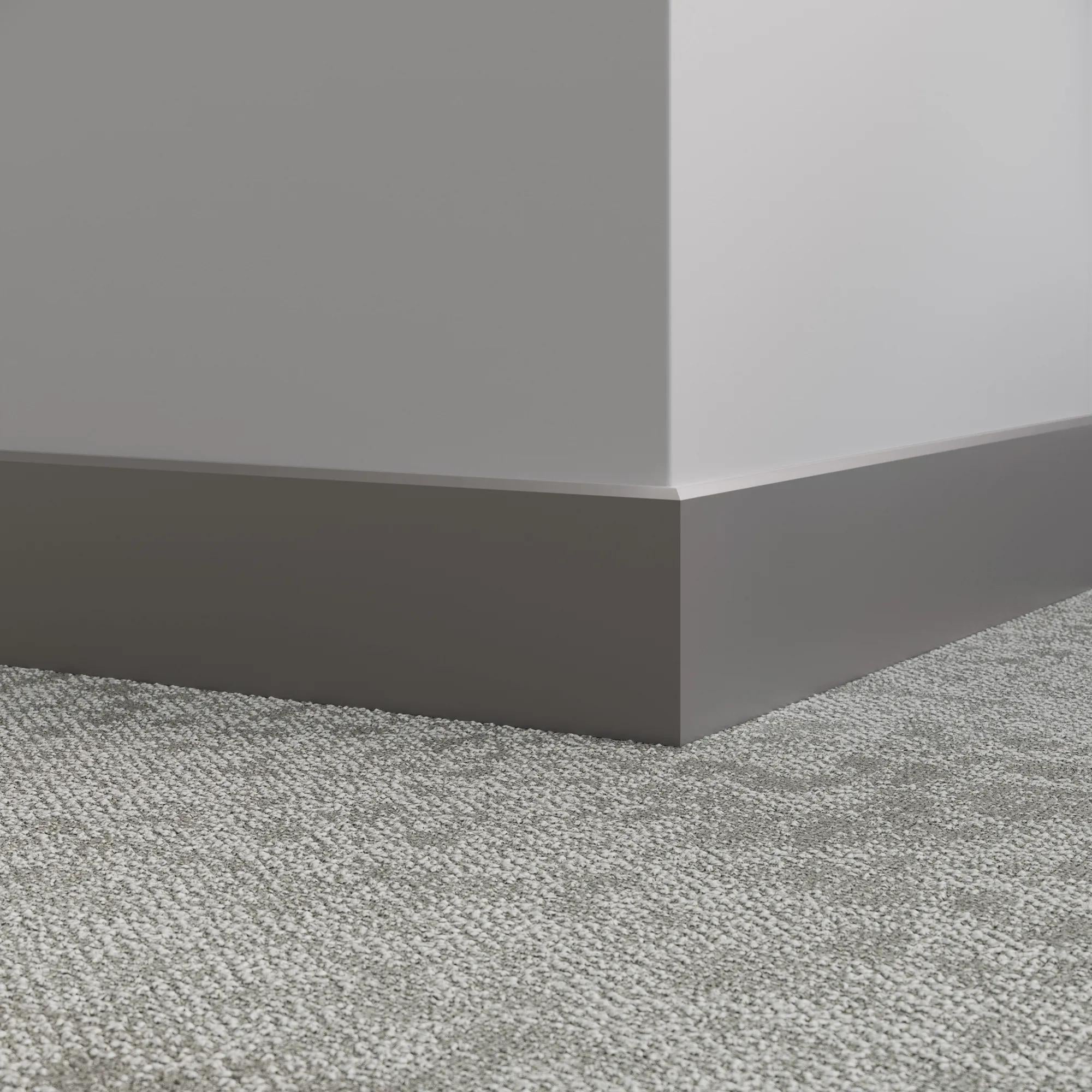 Tarkett / Johnsonite Millwork Mandalay 4-1/2" 48 Grey 4.5" x 8' by 3/8" – product image showing size, style, and brand details.