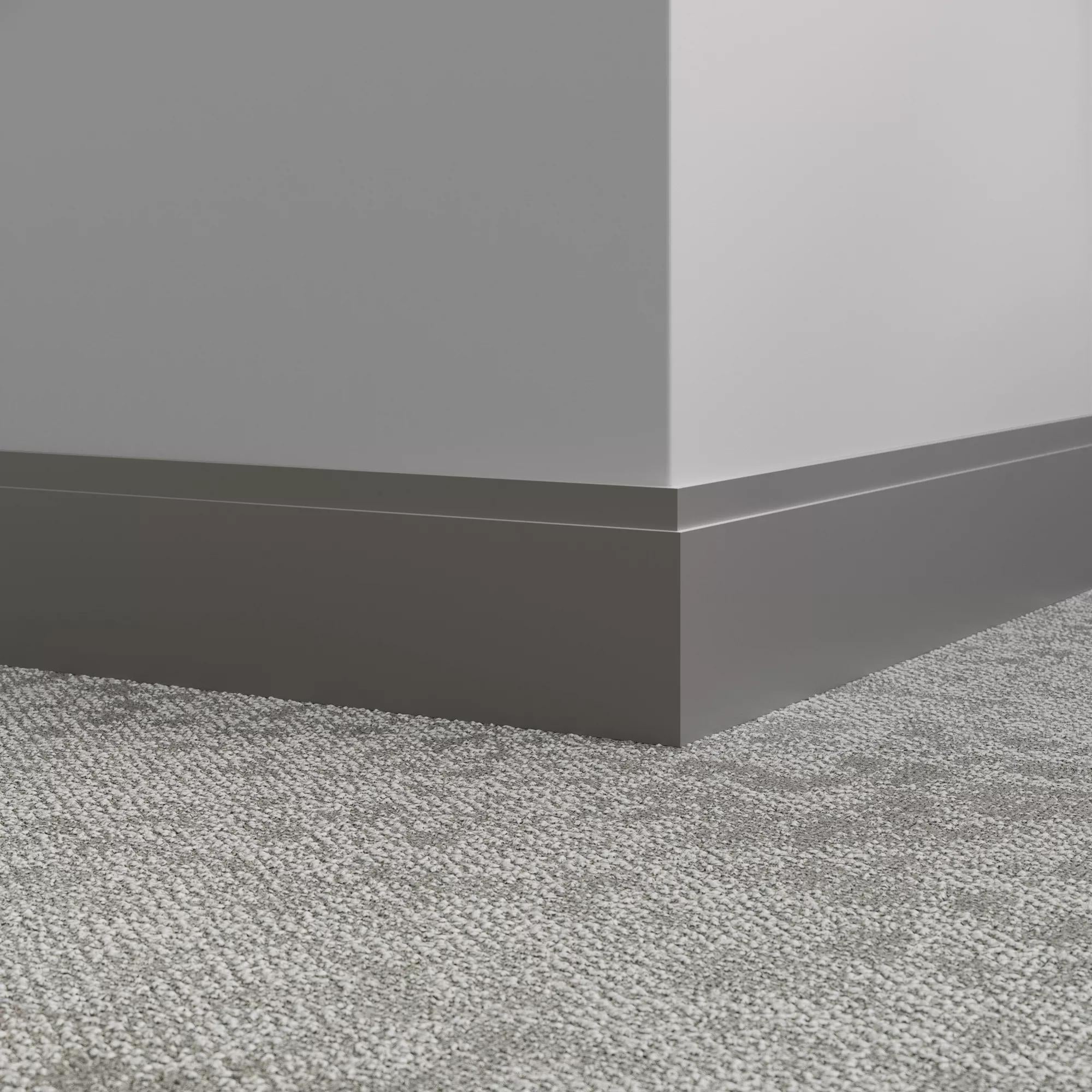 Tarkett / Johnsonite Millwork Equinox 4-1/2" 48 Grey 4.5" x 8' by 3/8" (40 LF/box)