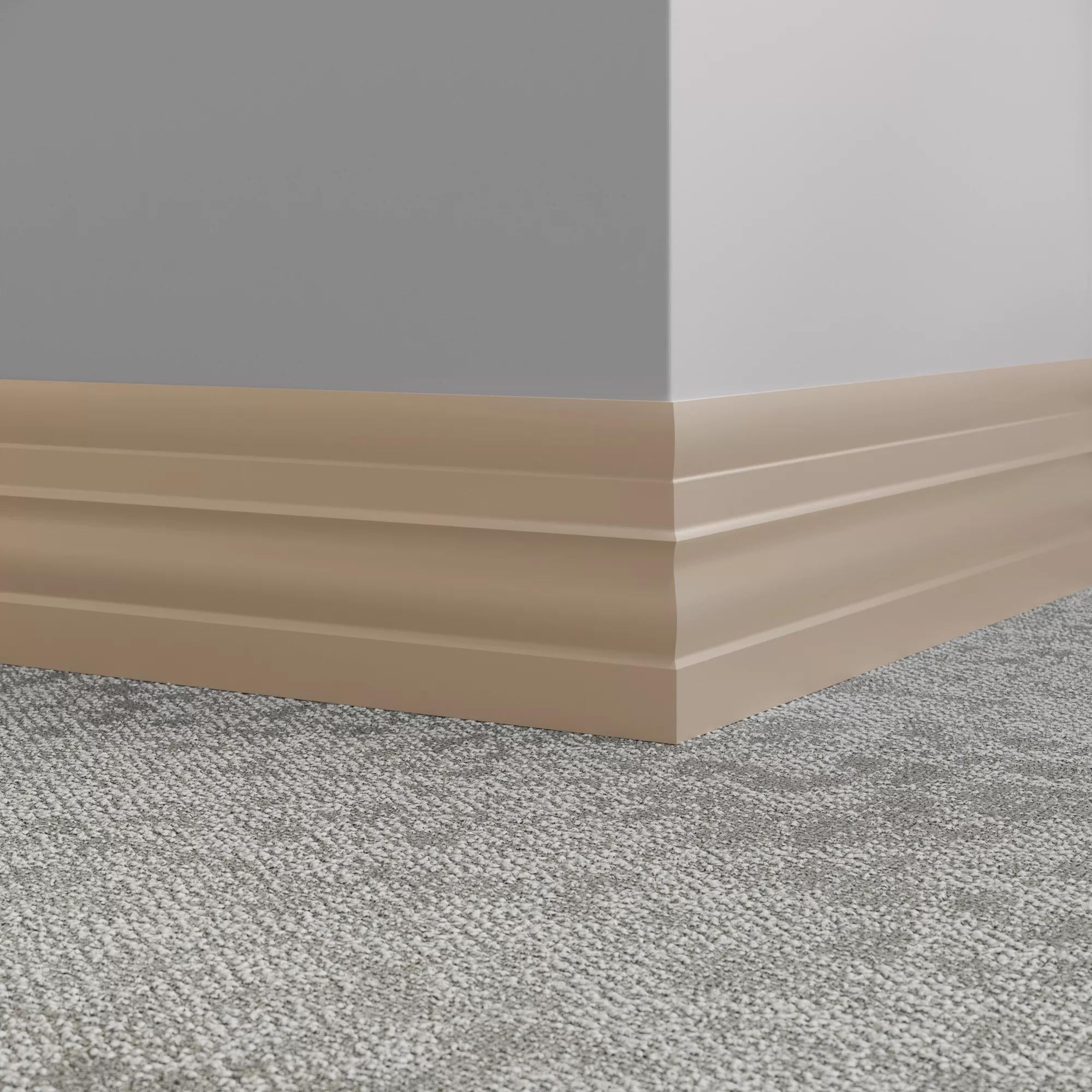 Tarkett / Johnsonite Millwork Attache 6" 49 Beige 6" x 8' by 1/4" (64 LF/box)