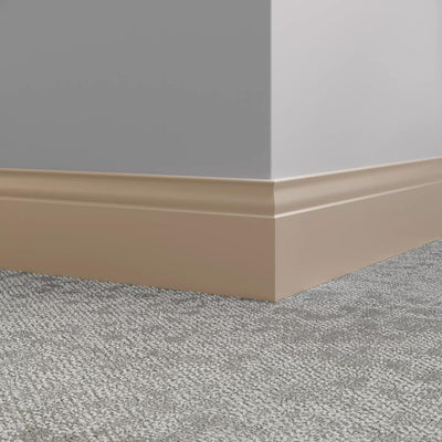 Tarkett / Johnsonite Millwork Inflection 5-1/4" 49 Beige 5.25" x 8' by 3/8" (48 LF/box)
