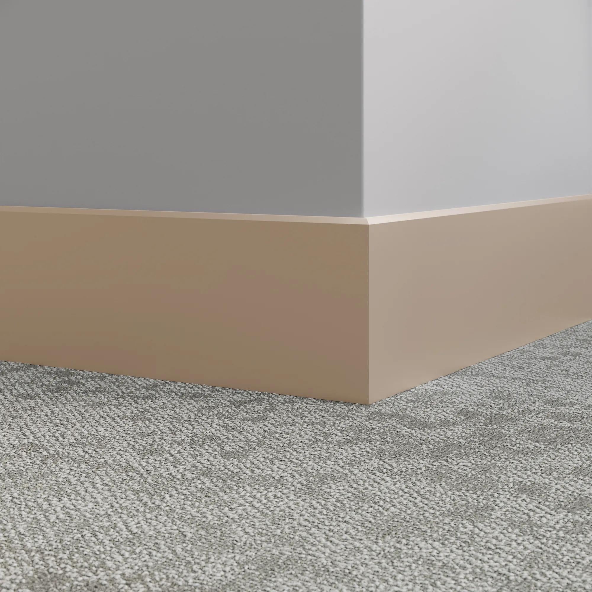 Tarkett / Johnsonite Millwork Mandalay 6" 49 Beige 6" x 8' by 3/8" – product image showing size, style, and brand details.
