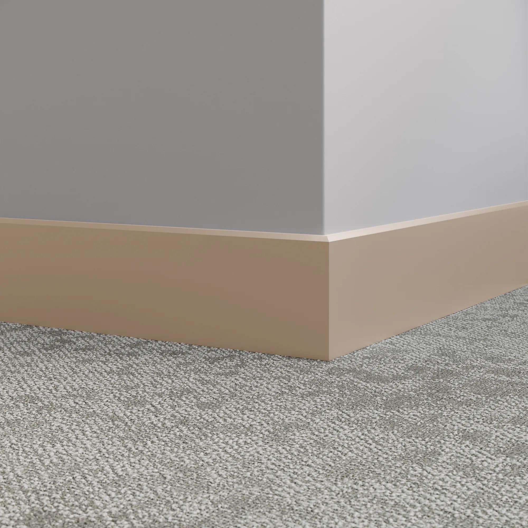 Tarkett / Johnsonite Millwork Mandalay 4-1/2" 49 Beige 4.5" x 8' by 3/8" – product image showing size, style, and brand details.