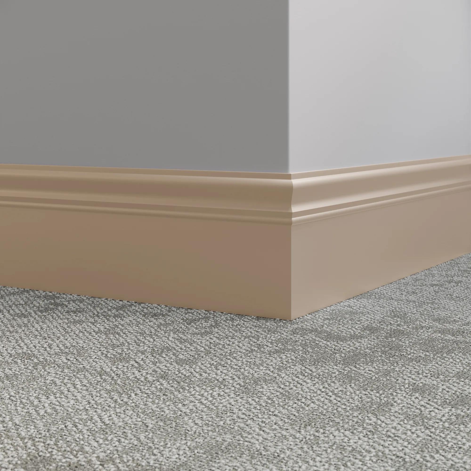 Tarkett / Johnsonite Millwork Monarch 6" 49 Beige 6" x 8' by 3/16" – product image showing size, style, and brand details.