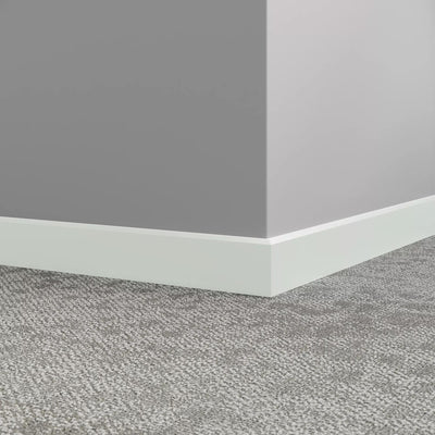 Tarkett / Johnsonite Millwork Mandalay 2-1/2" 50 White 2.5" x 8' by 3/8" (40 LF/box)