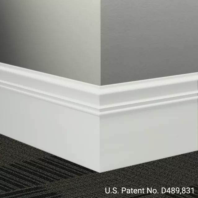 Tarkett / Johnsonite Millwork Monarch 6" 50 White 6" x 8' by 3/16" (48 LF/box)