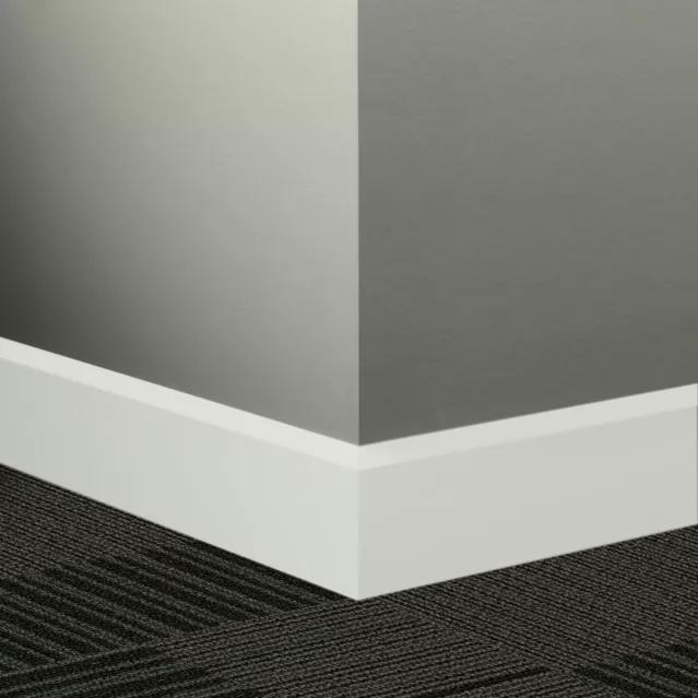 Tarkett / Johnsonite Millwork Oblique 3" 50 White 3" x 8' by 3/8" (56 LF/box)