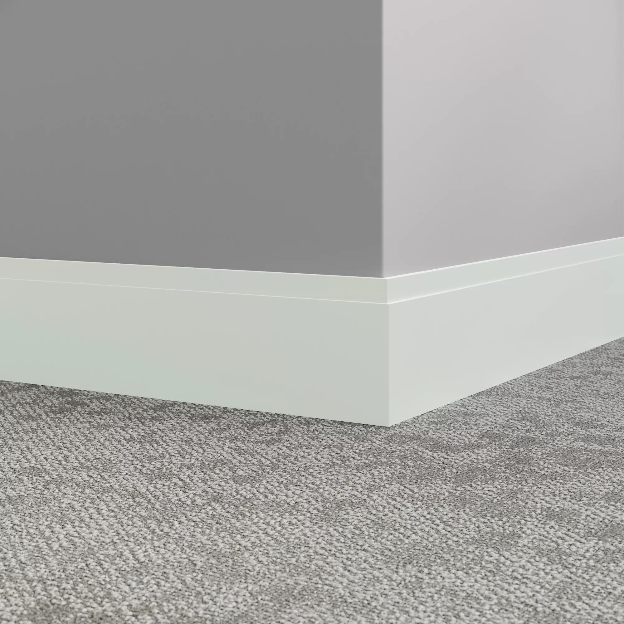 Tarkett / Johnsonite Millwork Equinox 4-1/2" 50 White 4.5" x 8' by 3/8" – product image showing size, style, and brand details.