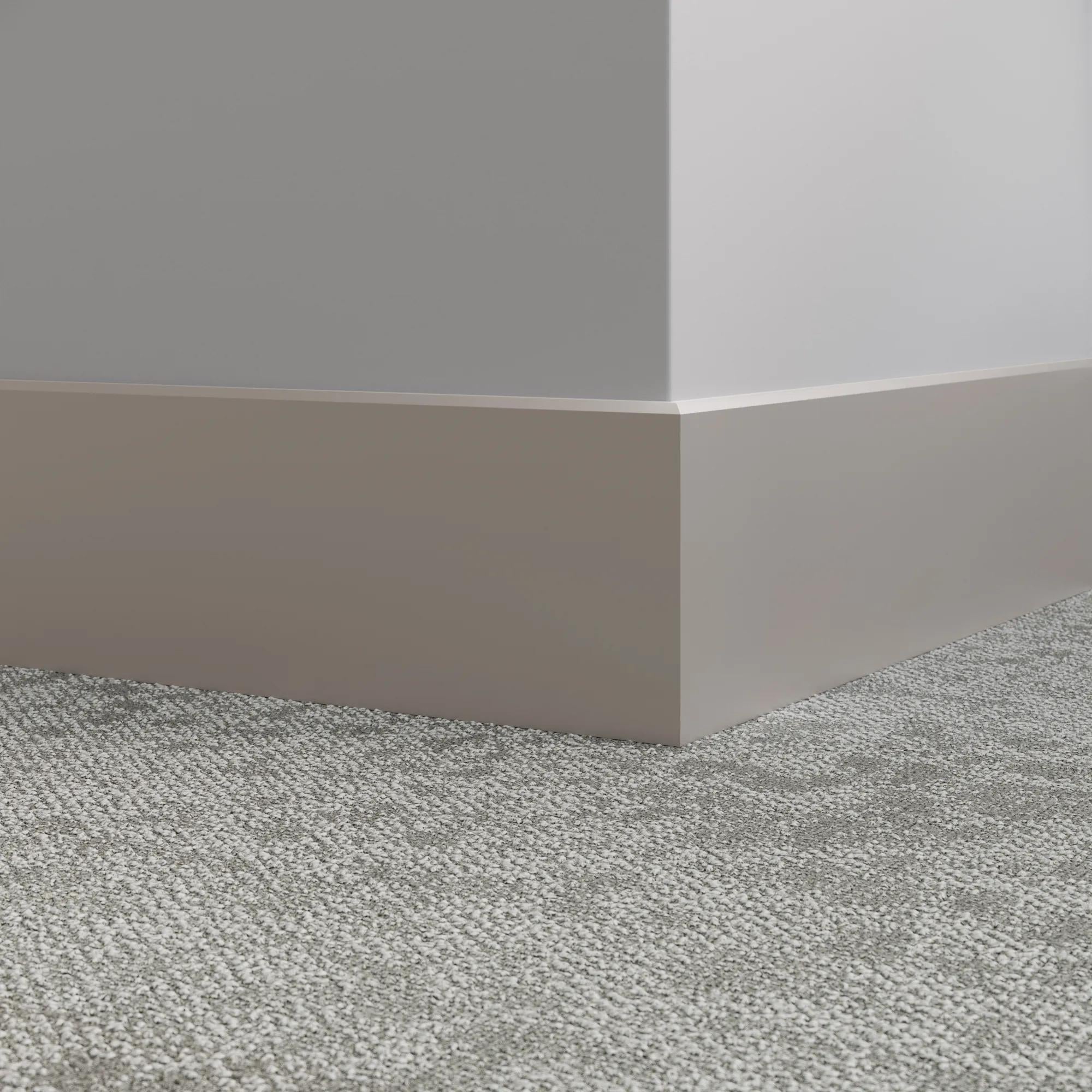 Tarkett / Johnsonite Millwork Mandalay 6" 55 Silver Grey 6" x 8' by 3/8" – product image showing size, style, and brand details.