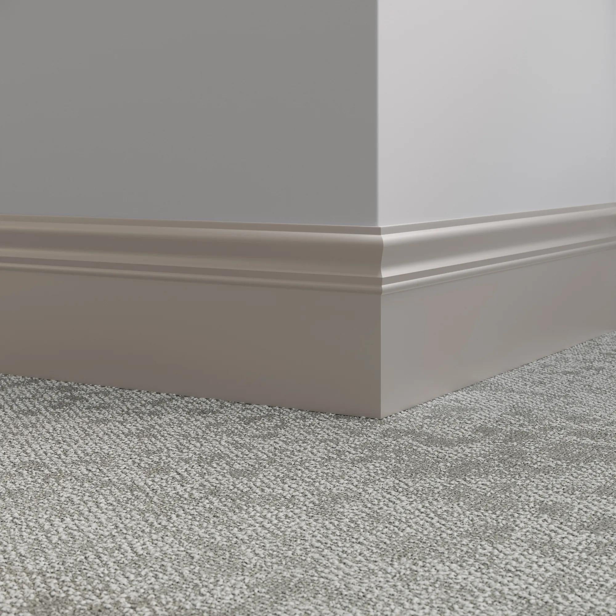 Tarkett / Johnsonite Millwork Monarch 6" 55 Silver Grey 6" x 8' by 3/16" – product image showing size, style, and brand details.