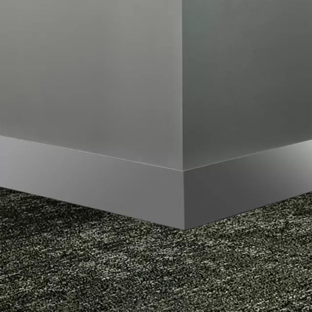 Tarkett / Johnsonite Millwork Monument 4" 55 Silver Grey 4" x 8' by 1/4" – product image showing size, style, and brand details.