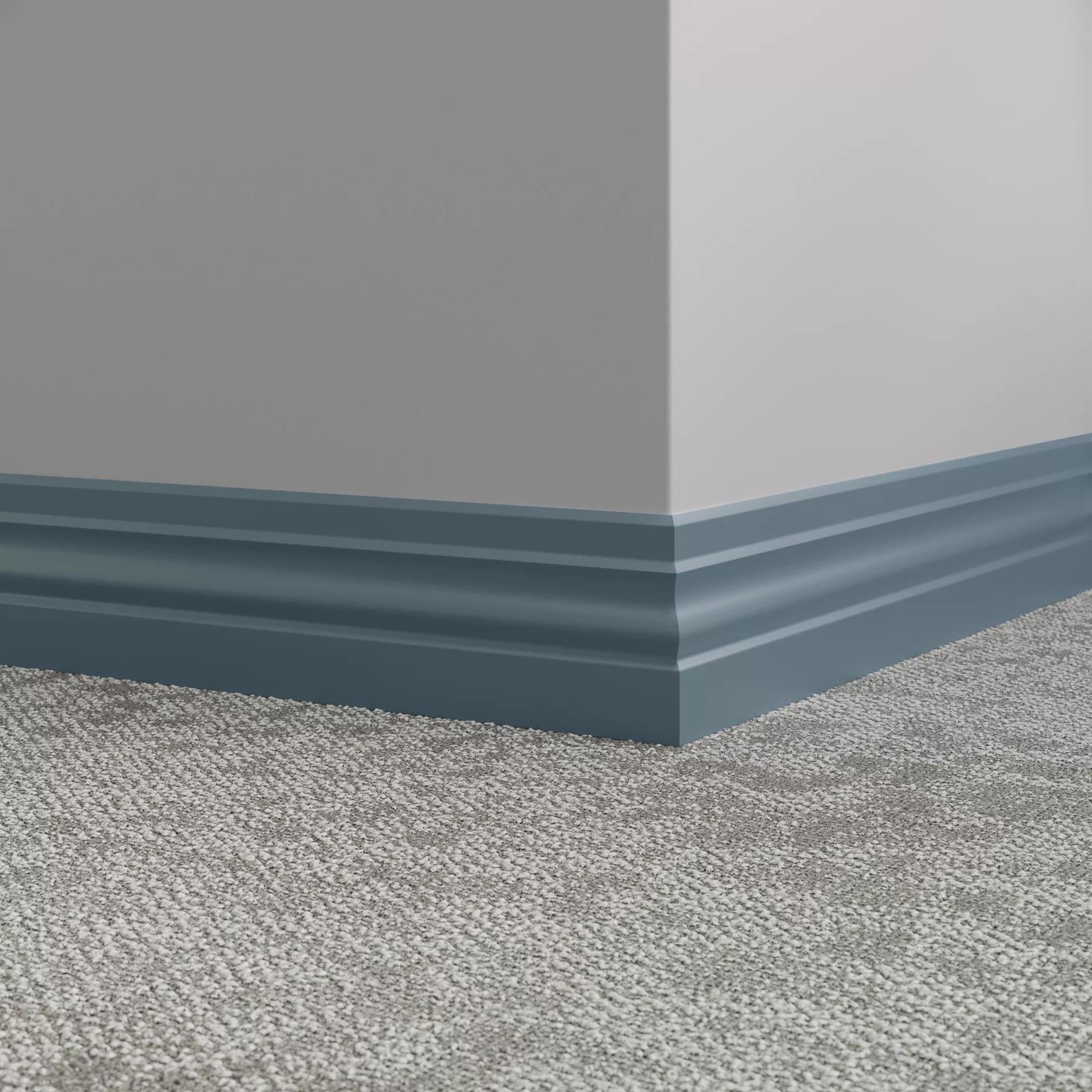 Tarkett / Johnsonite Millwork Ambassador 4" 58 Windor Blue 4" x 8' by 3/8" – product image showing size, style, and brand details.