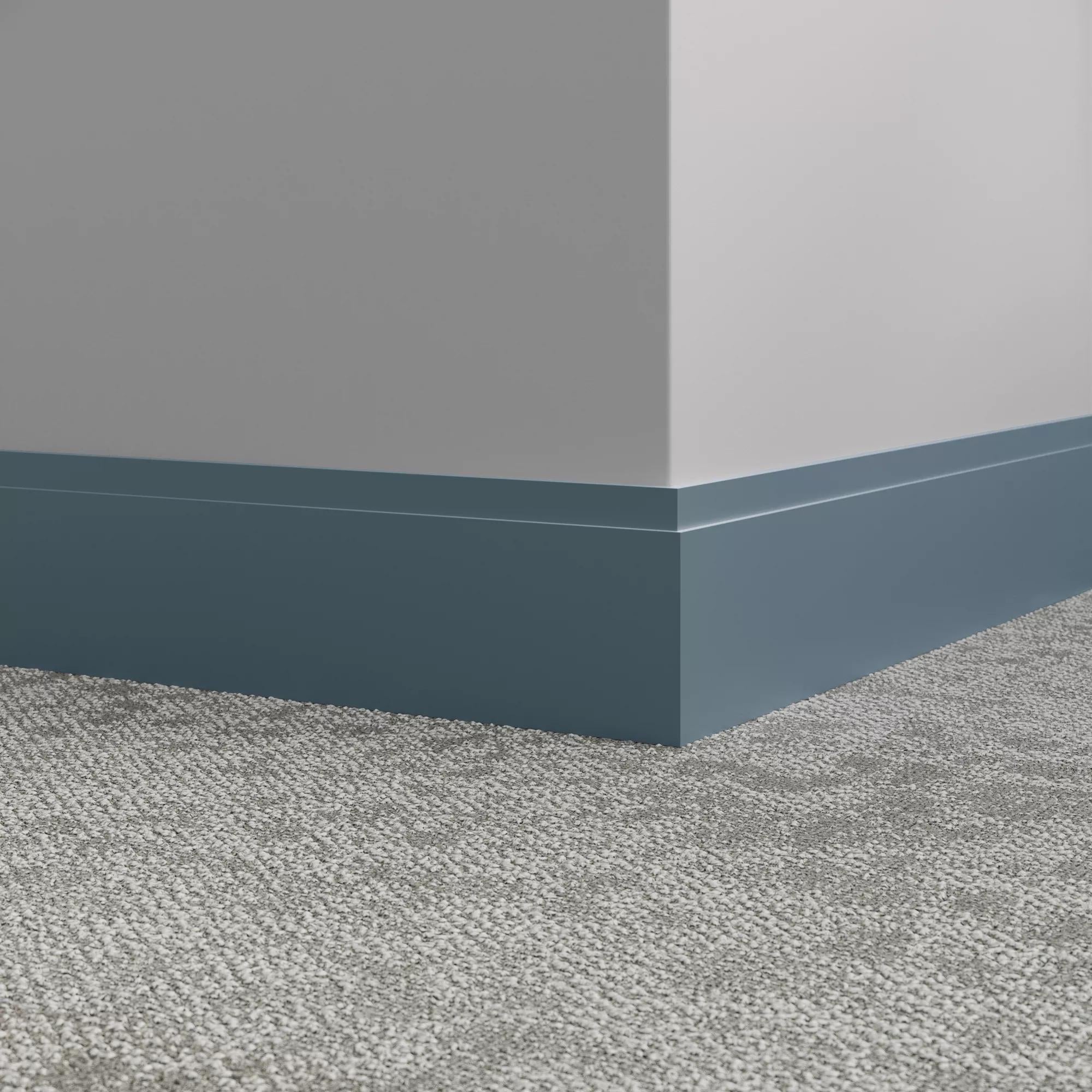 Tarkett / Johnsonite Millwork Equinox 4-1/2" 58 Windor Blue 4.5" x 8' by 3/8" – product image showing size, style, and brand details.
