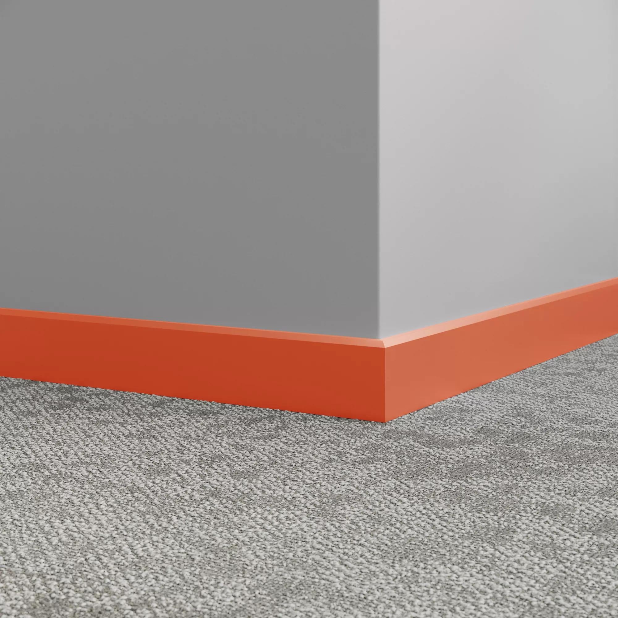 Tarkett / Johnsonite Millwork Mandalay 2-1/2" 62 Tangerine Tango 2.5" x 8' by 3/8" (40 LF/box)