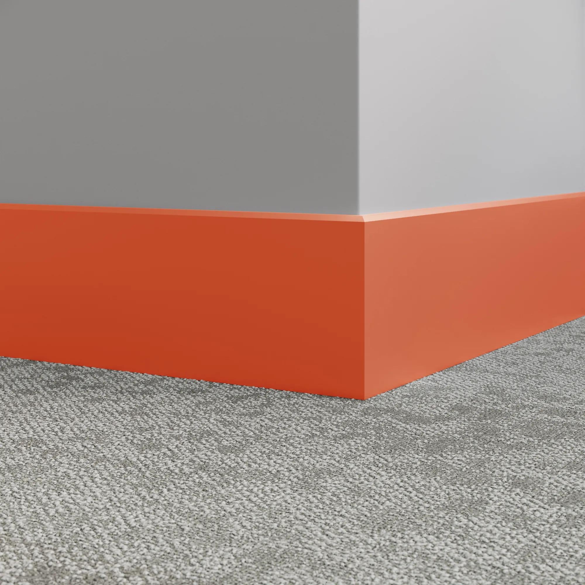 Tarkett / Johnsonite Millwork Mandalay 6" 62 Tangerine Tango 6" x 8' by 3/8" – product image showing size, style, and brand details.
