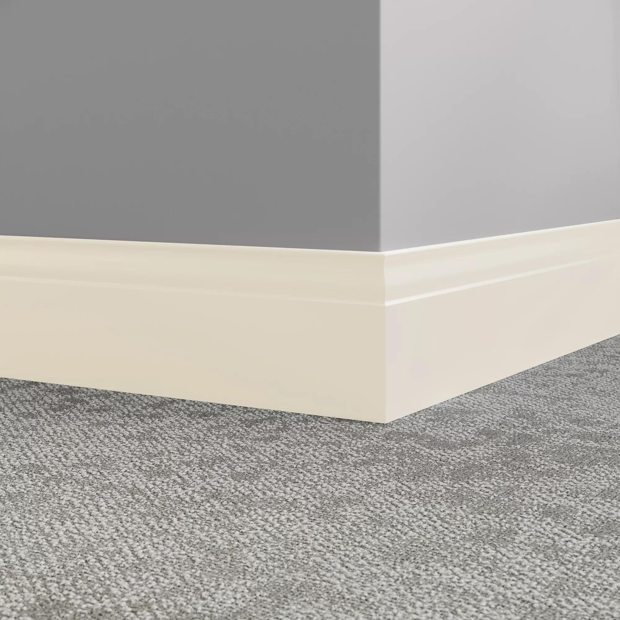 Tarkett / Johnsonite Millwork Inflection 5-1/4" 68 White Sand 5.25" x 8' by 3/8" (48 LF/box)