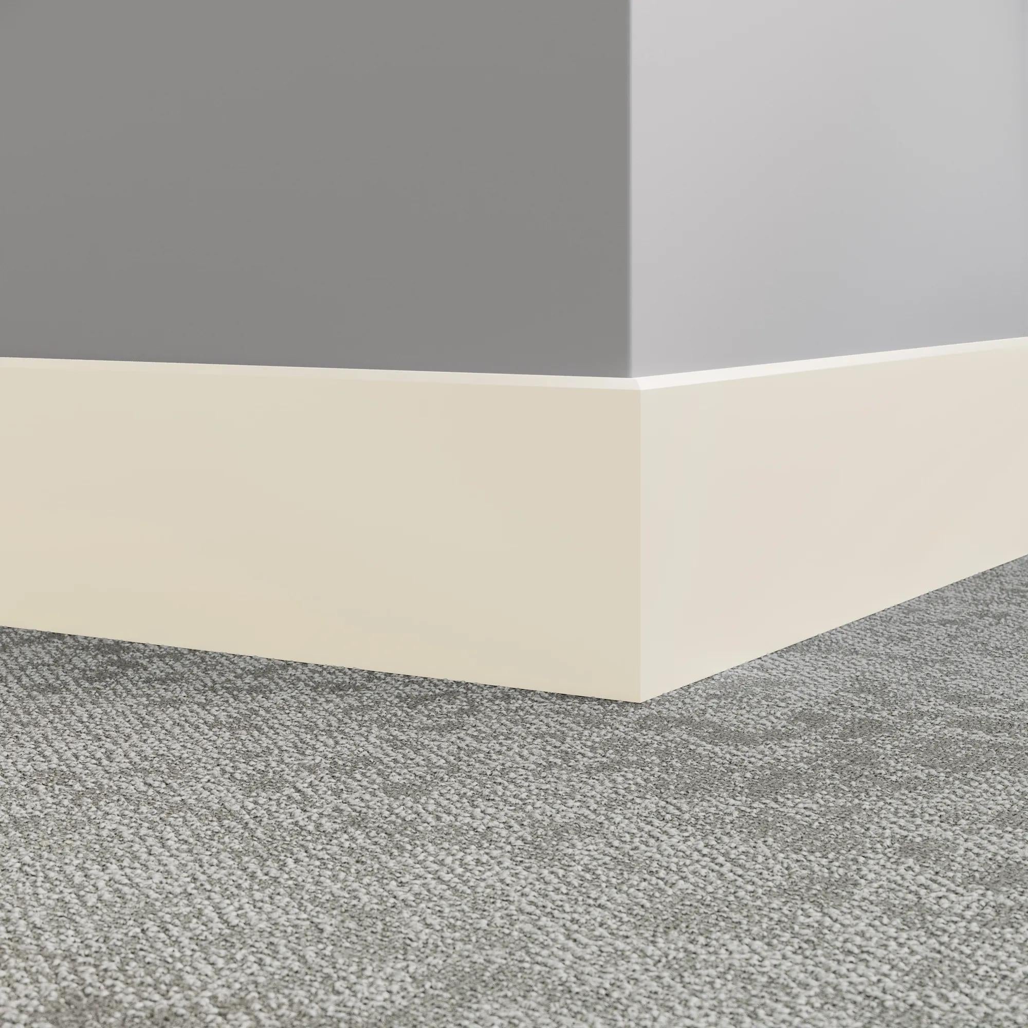 Tarkett / Johnsonite Millwork Mandalay 6" 68 White Sand 6" x 8' by 3/8" – product image showing size, style, and brand details.
