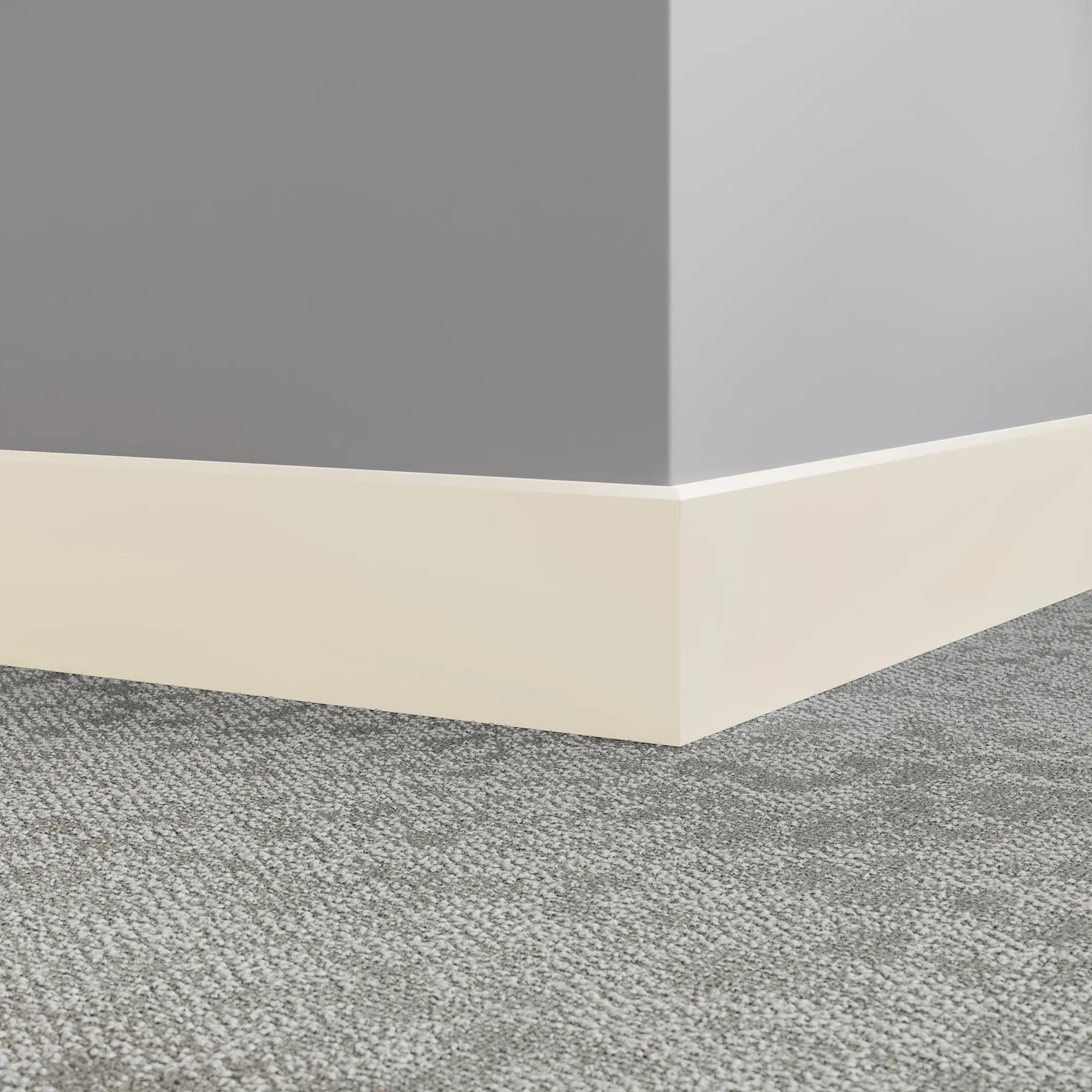Tarkett / Johnsonite Millwork Mandalay 4-1/2" 68 White Sand 4.5" x 8' by 3/8" – product image showing size, style, and brand details.