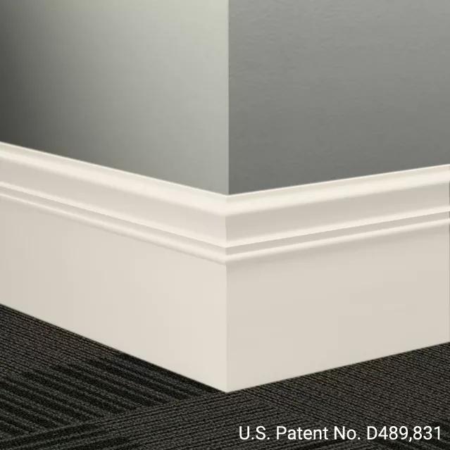 Tarkett / Johnsonite Millwork Monarch 6" 68 White Sand 6" x 8' by 3/16" (48 LF/box)