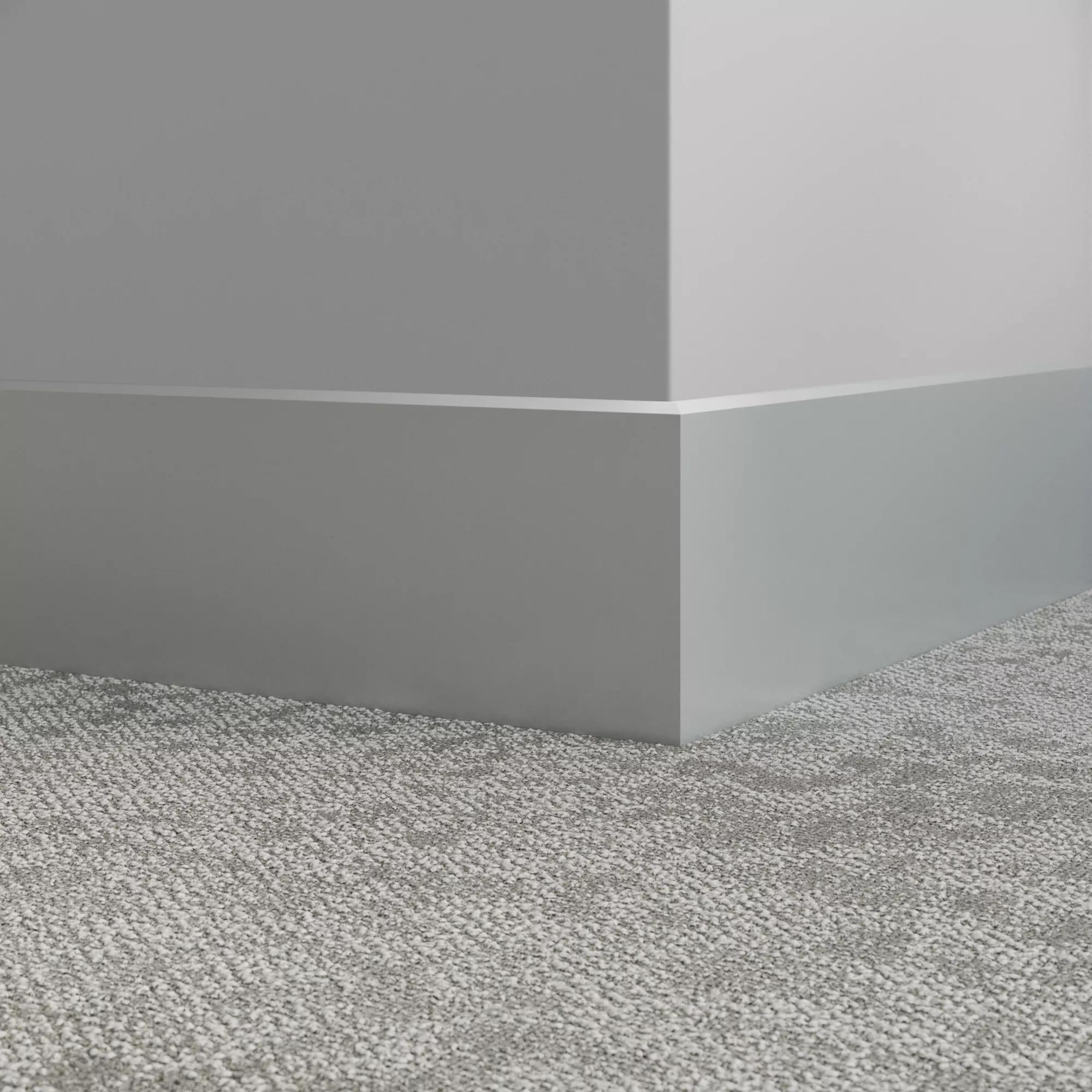 Tarkett / Johnsonite Millwork Mandalay 6" 69 Sterling Silver 6" x 8' by 3/8" – product image showing size, style, and brand details.